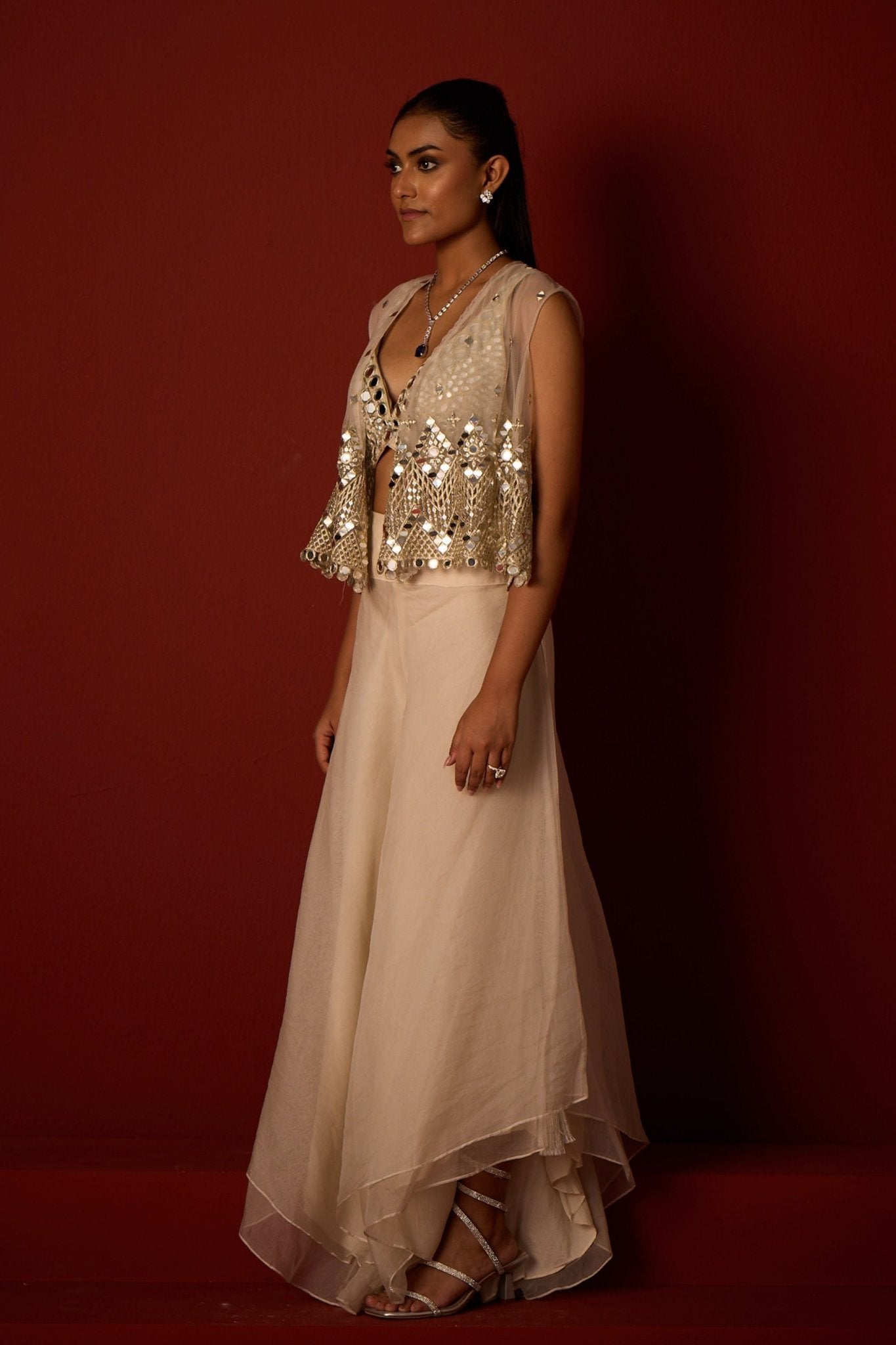 Asymmetrical Gilet Jacket - Twenty Nine - Elahe