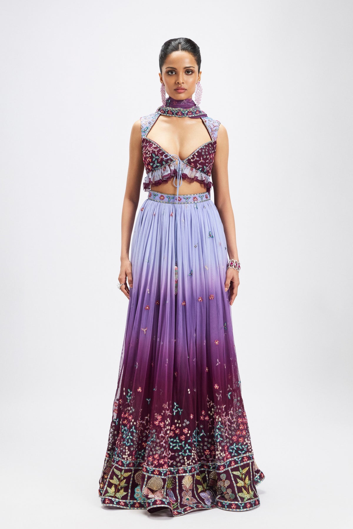 Ametrine Lehenga Set