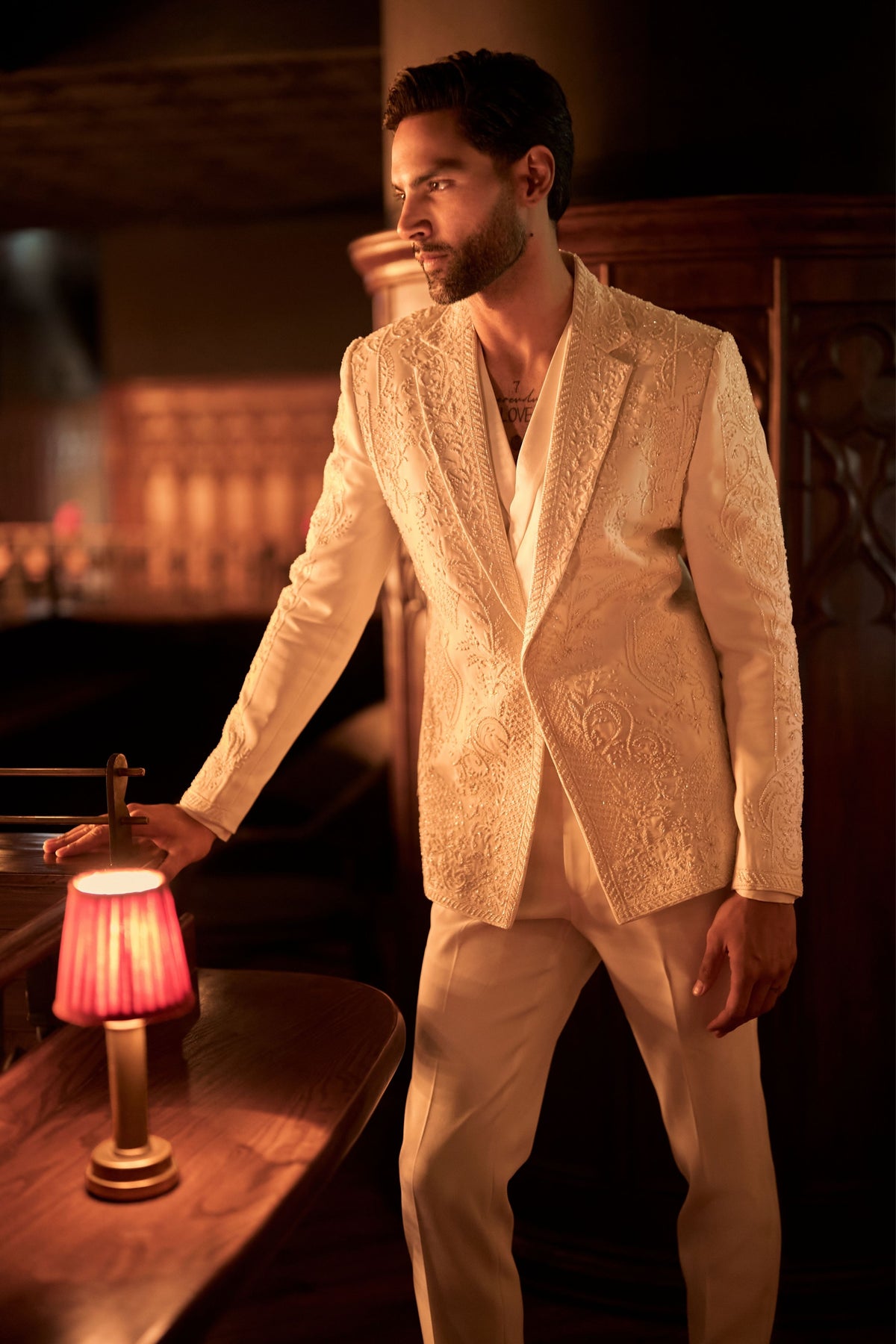 Eclat Blanc Blazer Set