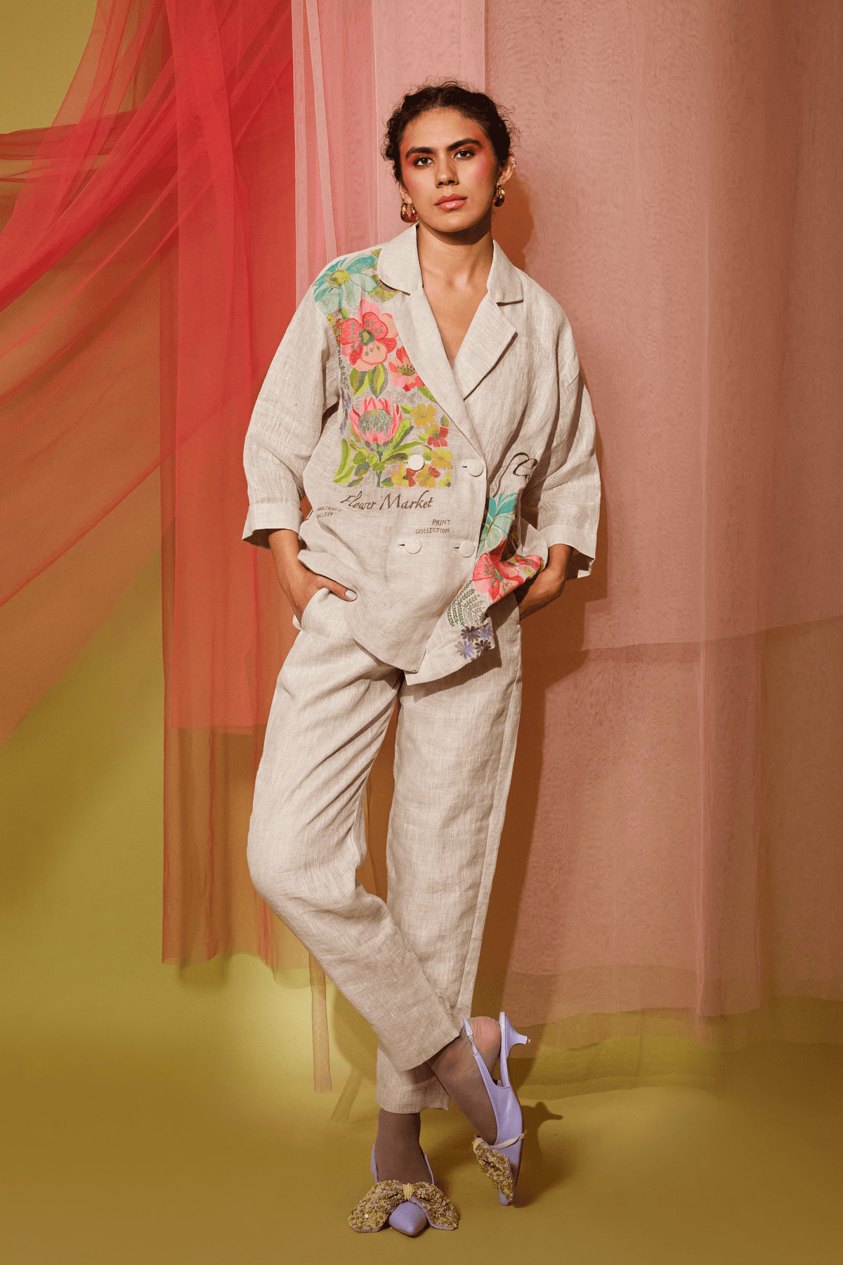 Poster Art Blazer Set
