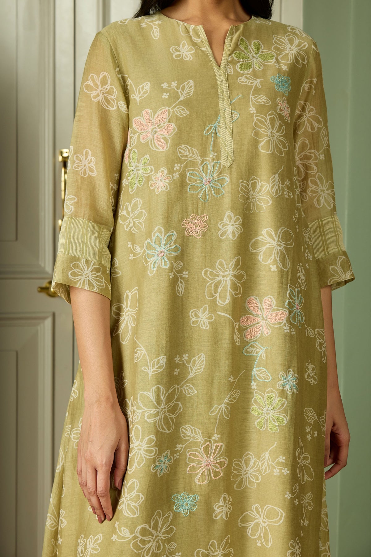 Meadow  Embroidered Kurta Set