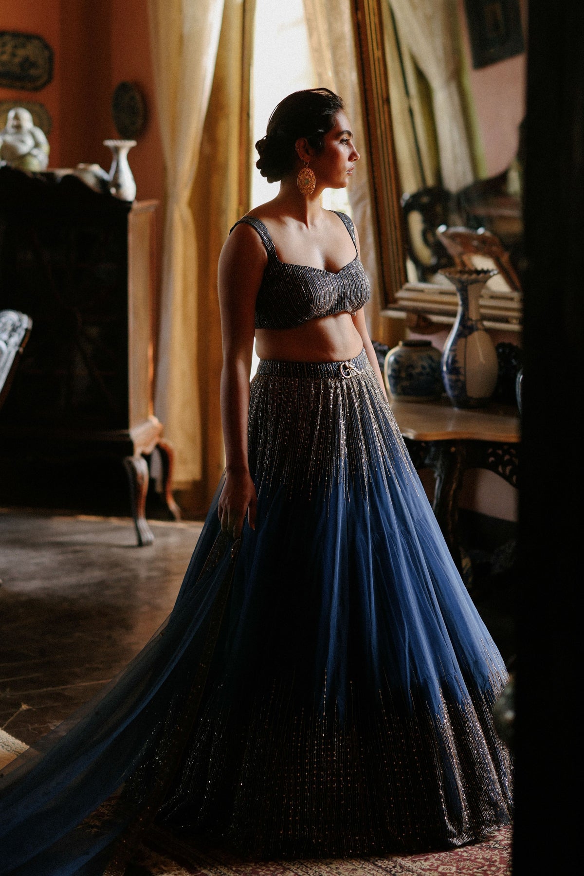 Night Fall Lehenga Set