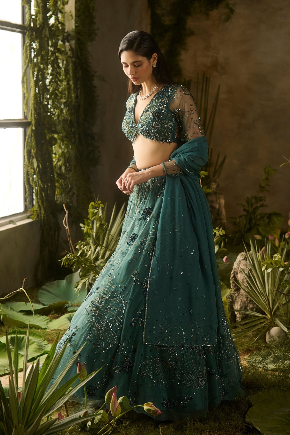 Mystic Moss Lehenga Set