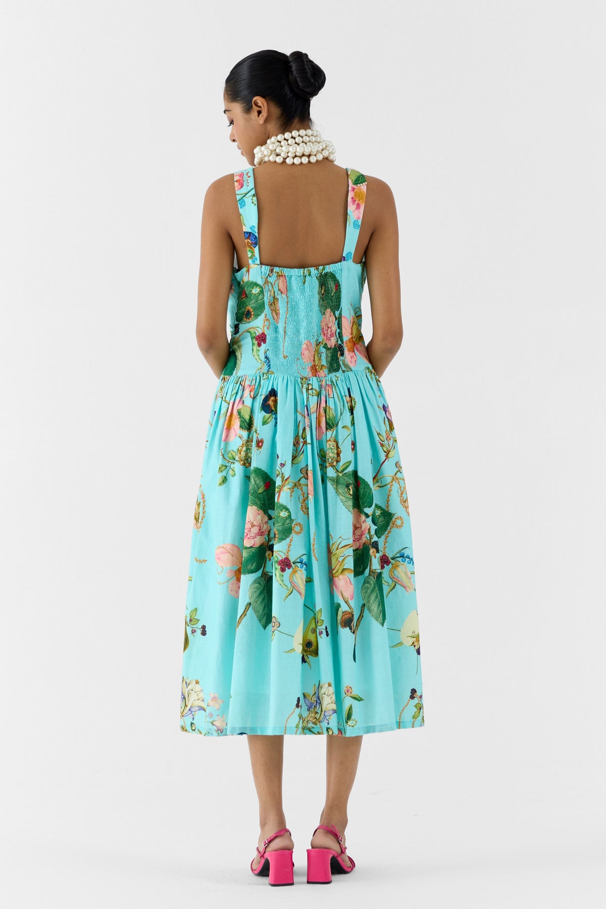 Blue Blossom Sweetheart Dress
