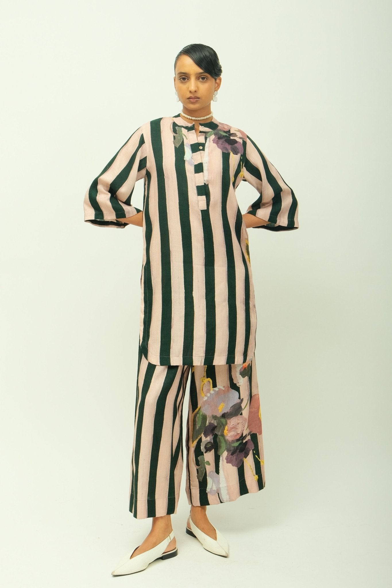 PG Stripes Tunic Set - O'Frida - Elahe
