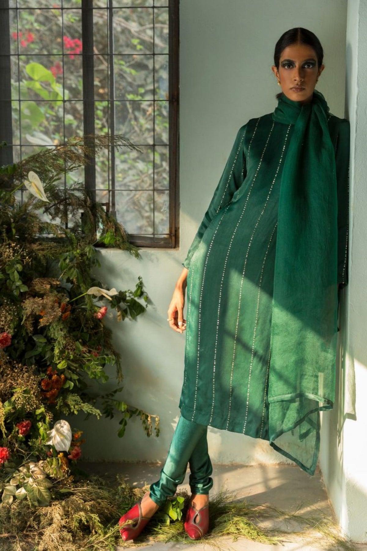 Heer Dark Green Kurta Set