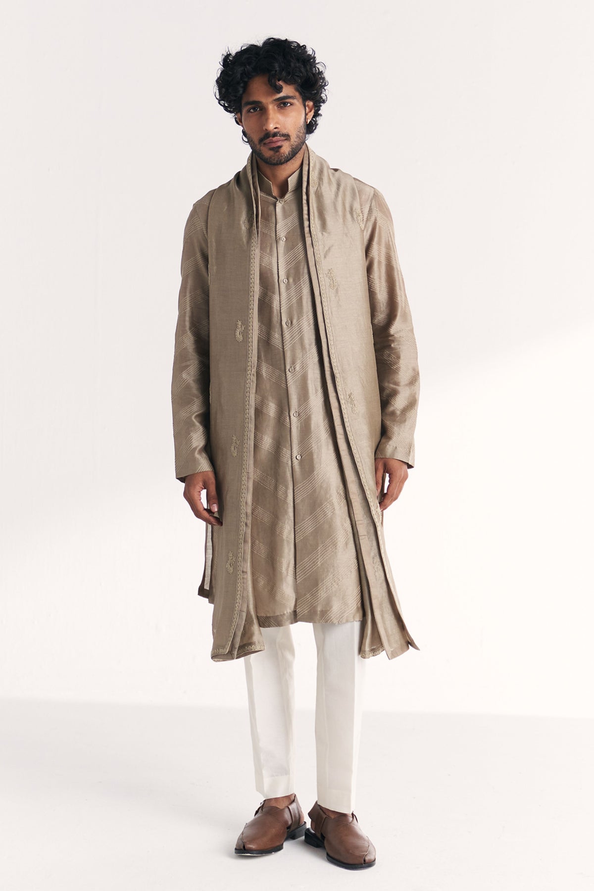 Ellahi Grey Kurta Set