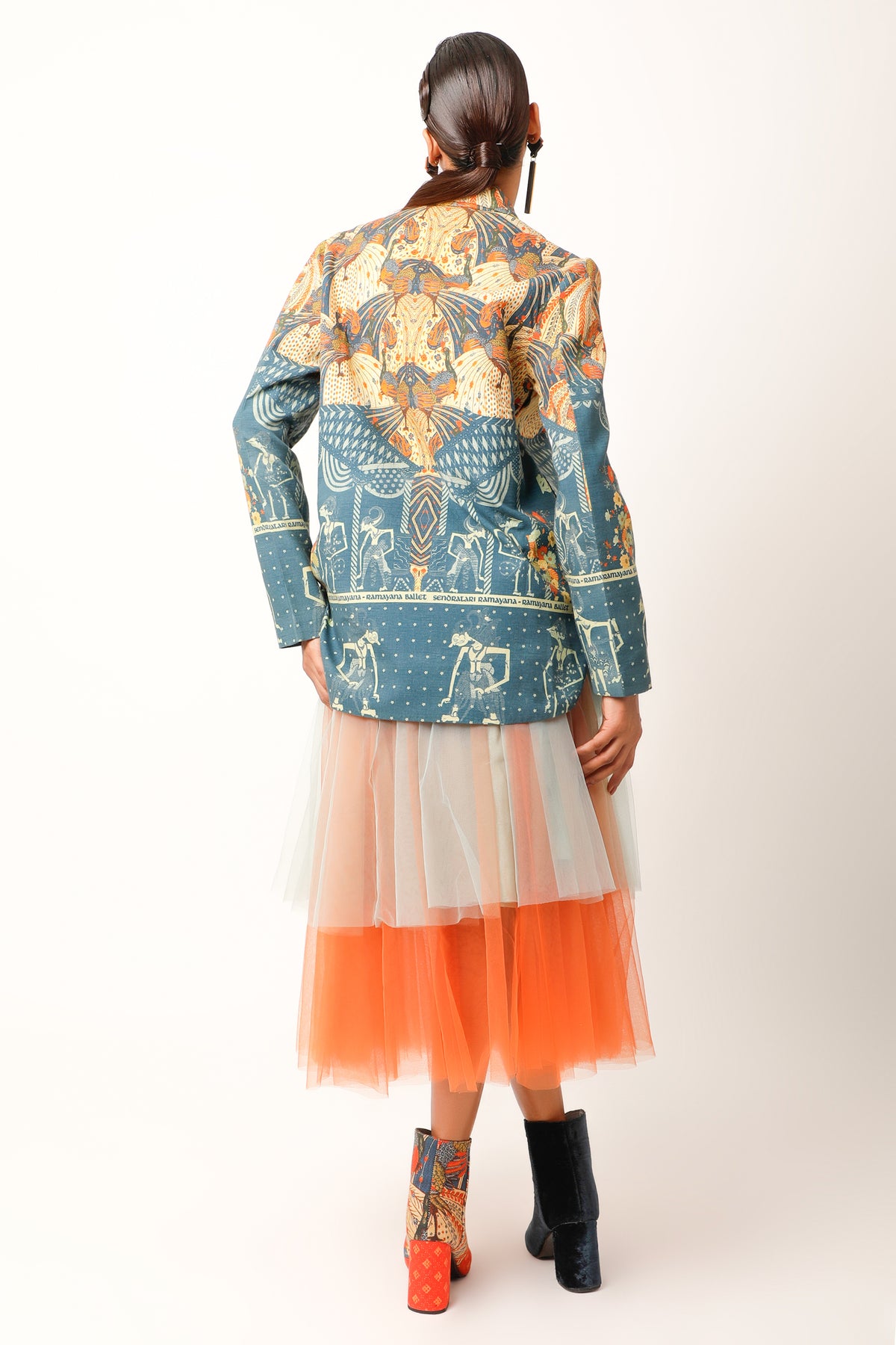 Ramayana Multicolour Printed Jacket Set
