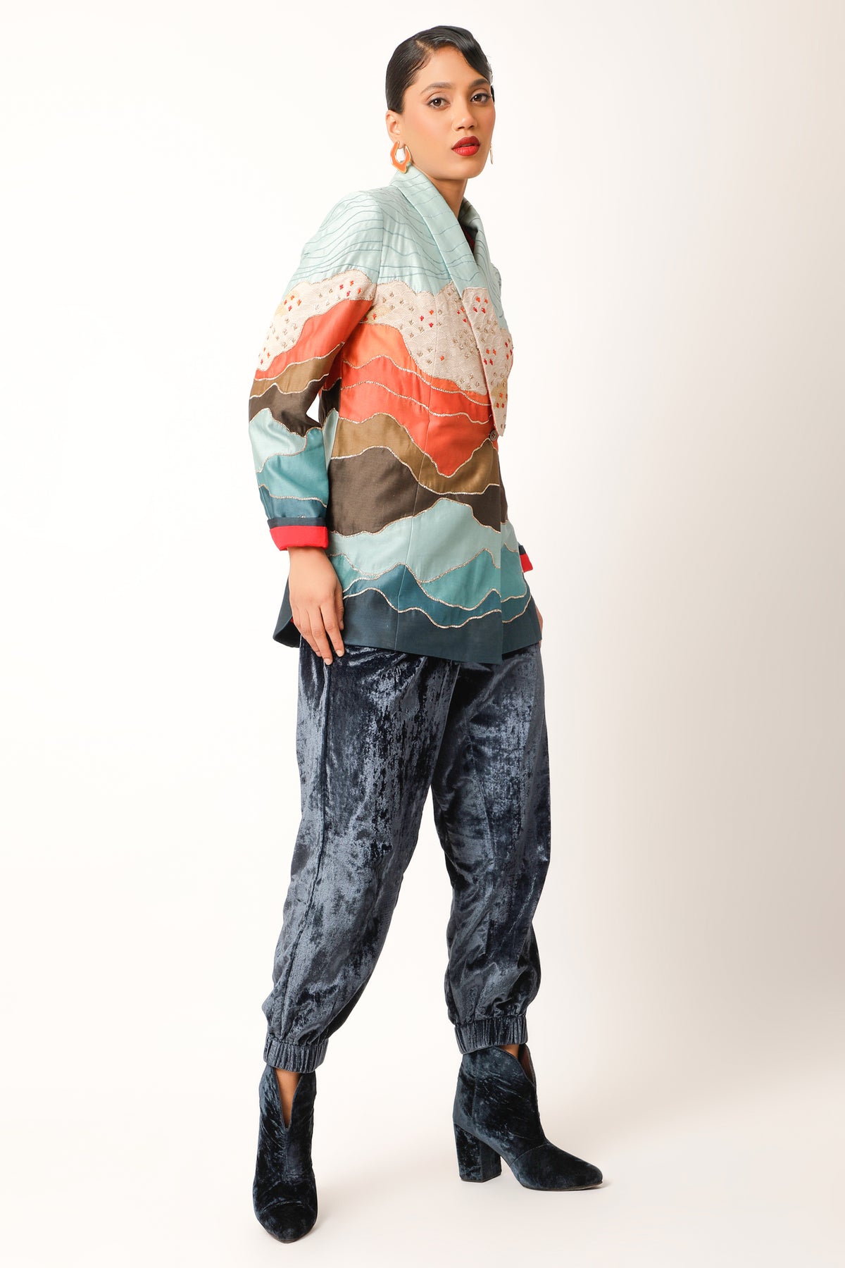 Landscape Textured Jacket Set