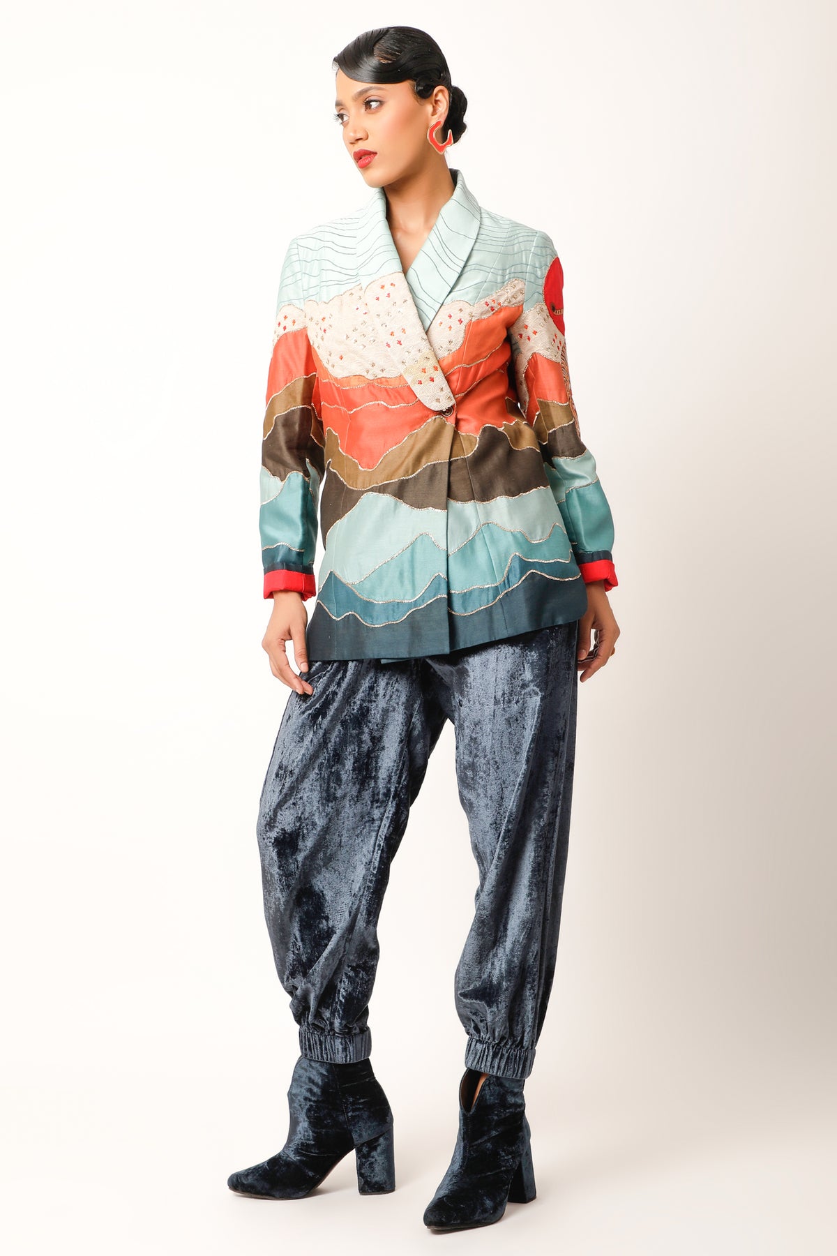 Landscape Textured Jacket Set