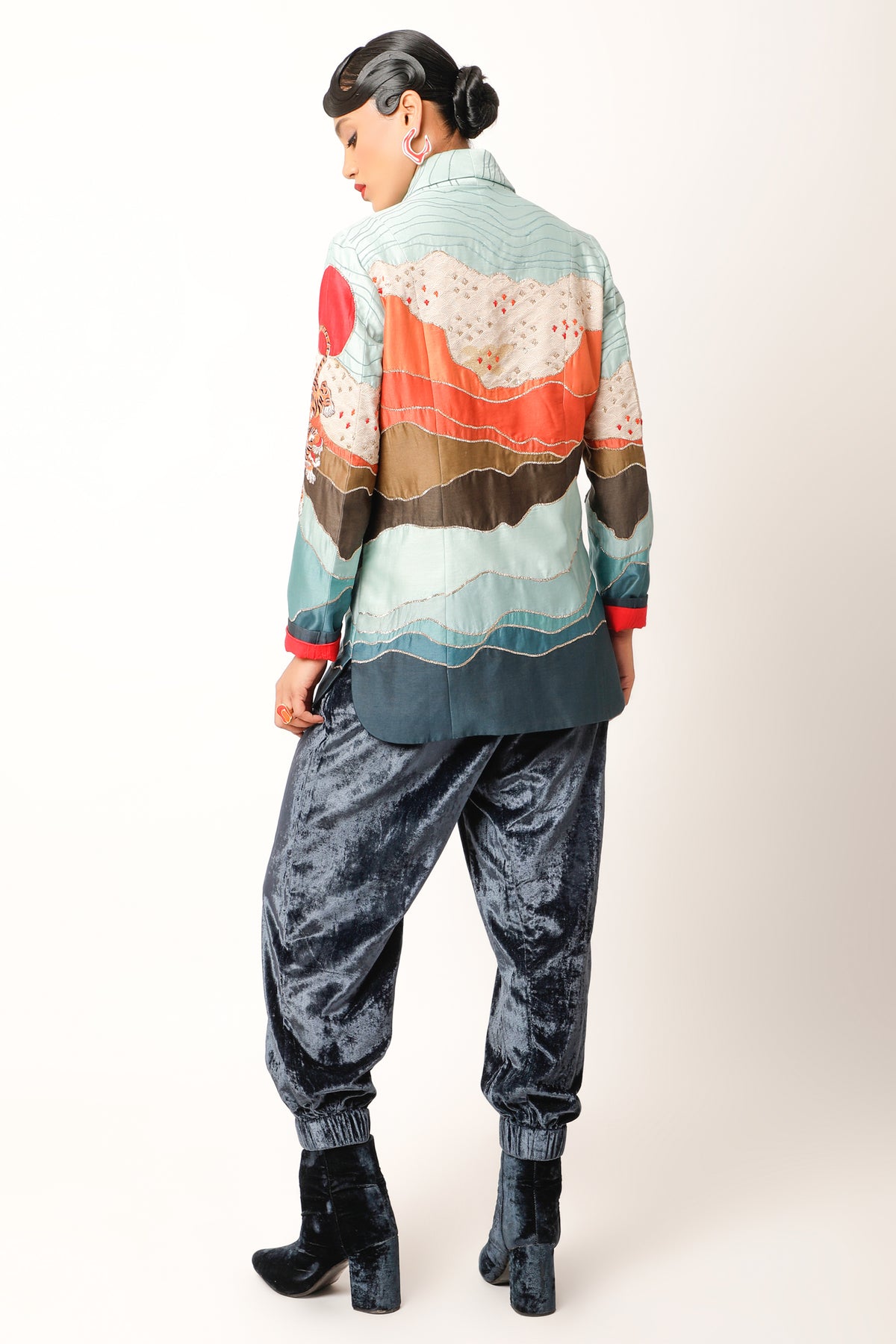 Landscape Textured Jacket Set