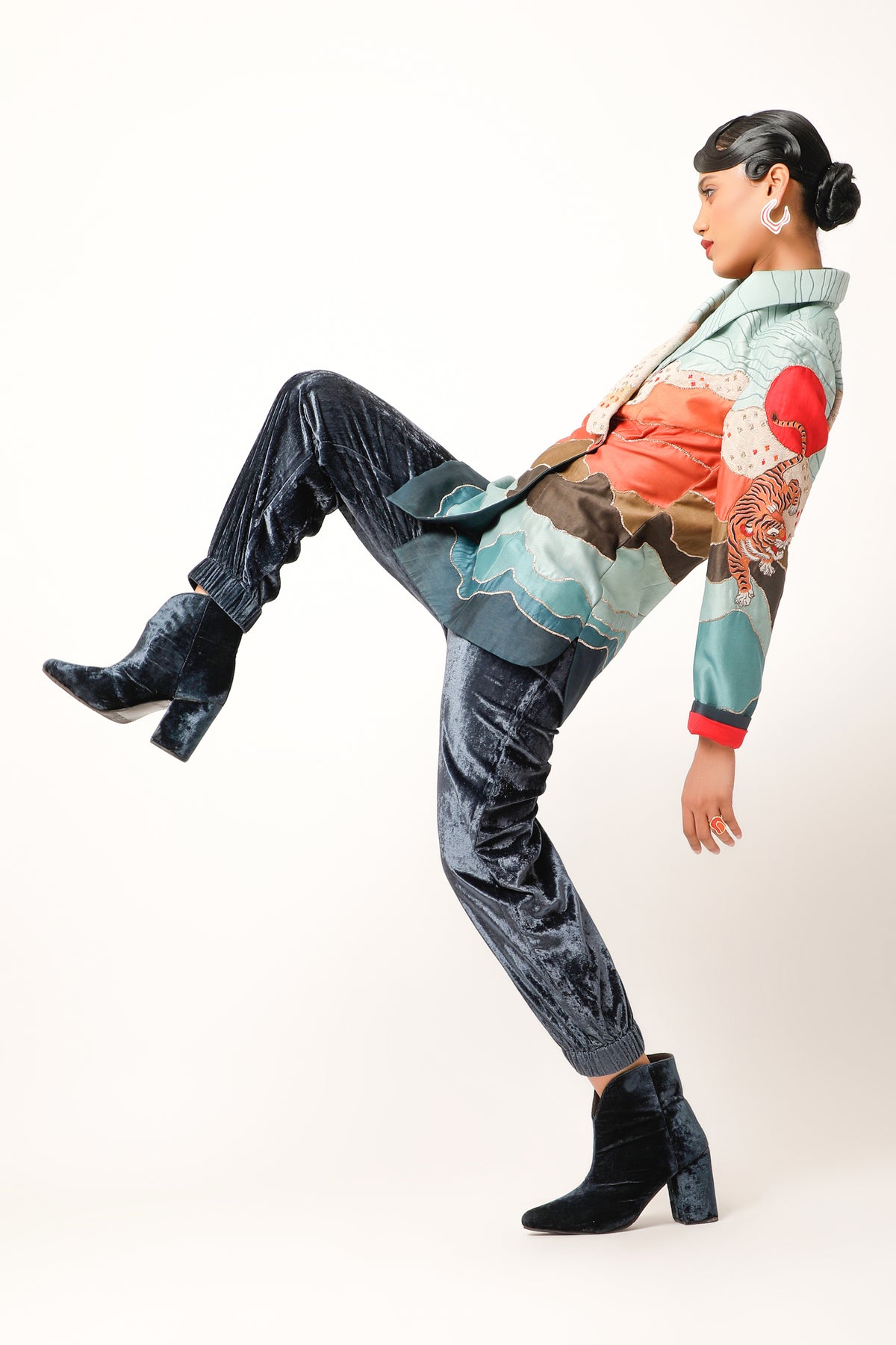 Landscape Textured Jacket Set