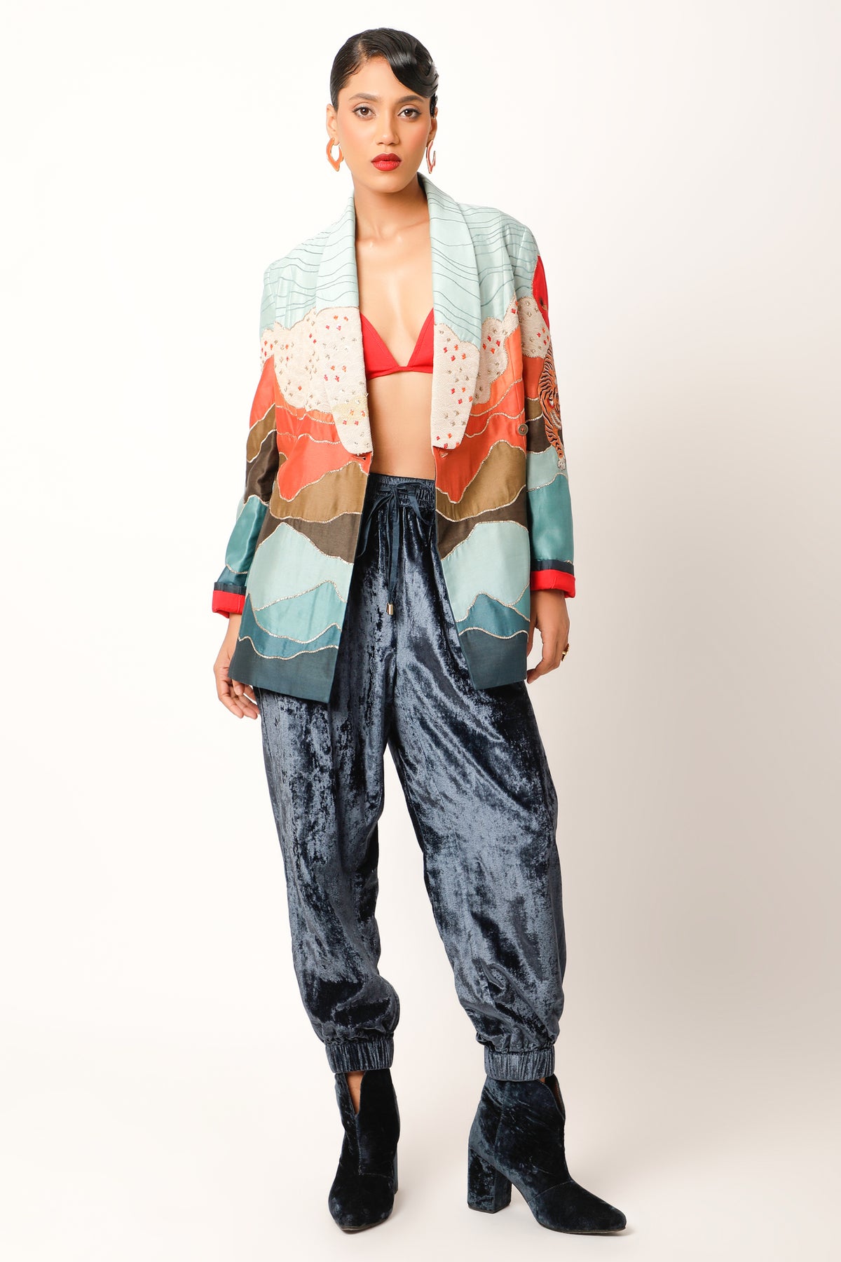 Landscape Textured Jacket Set