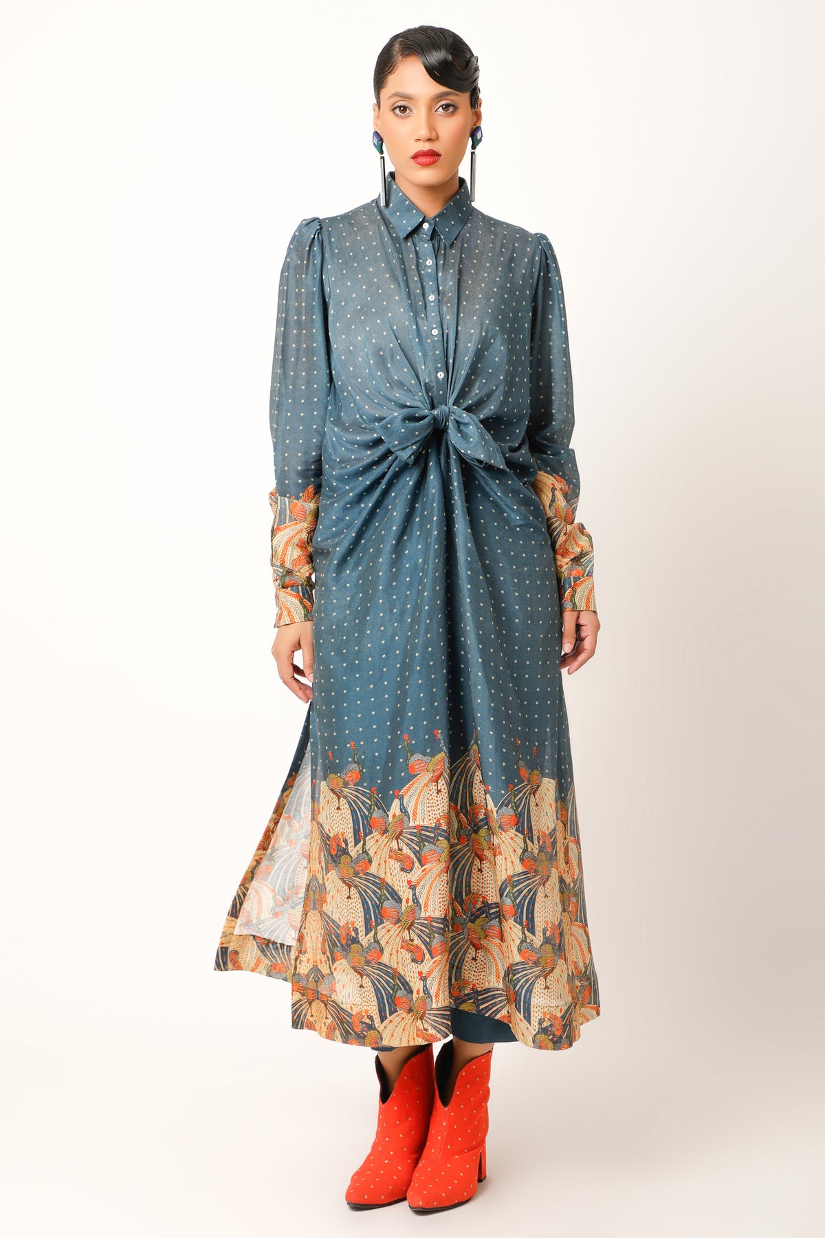 Midnight Blue Knotted Co-ord Set