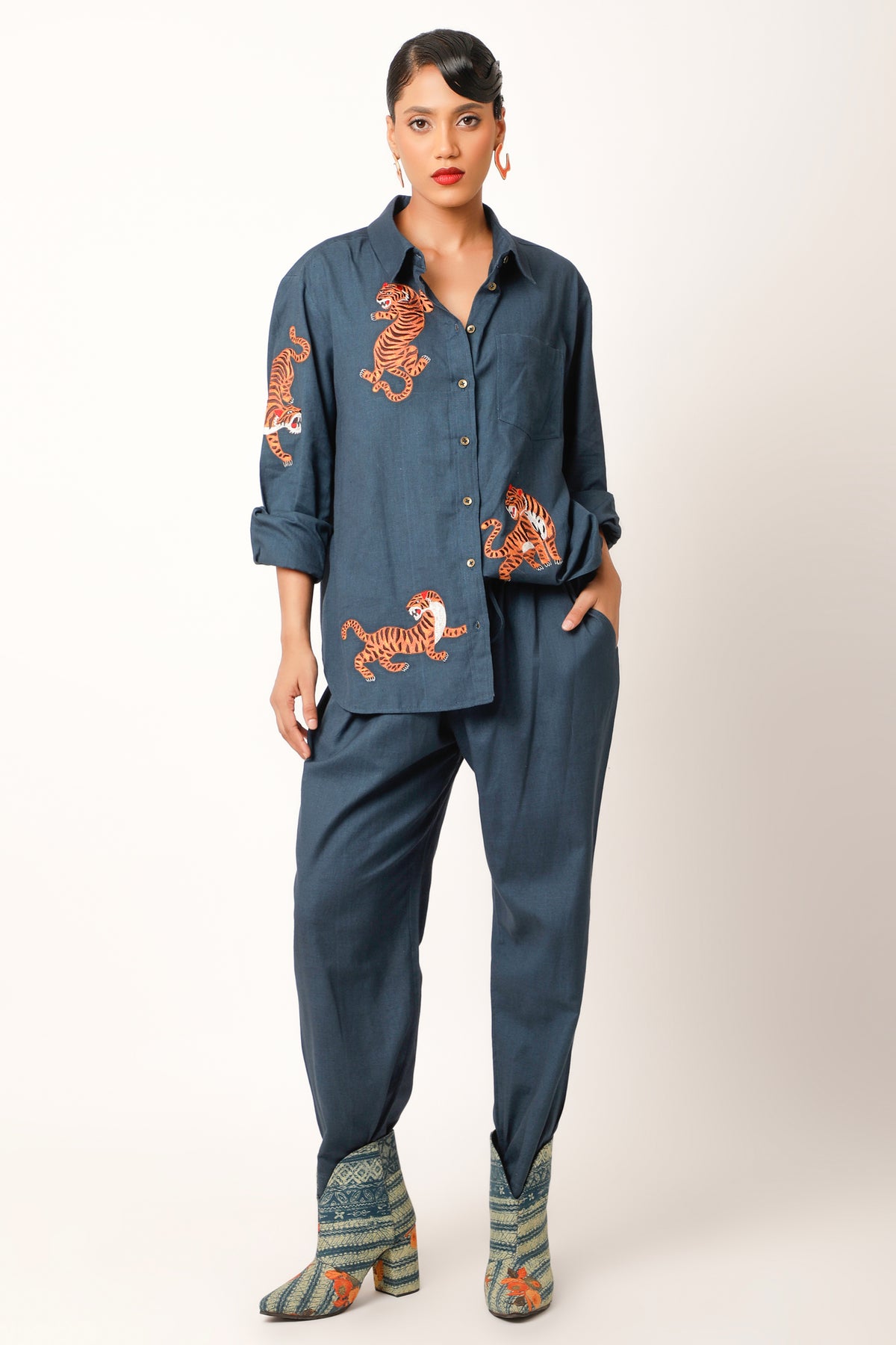 Tiger Midnight Blue Co-ord Set