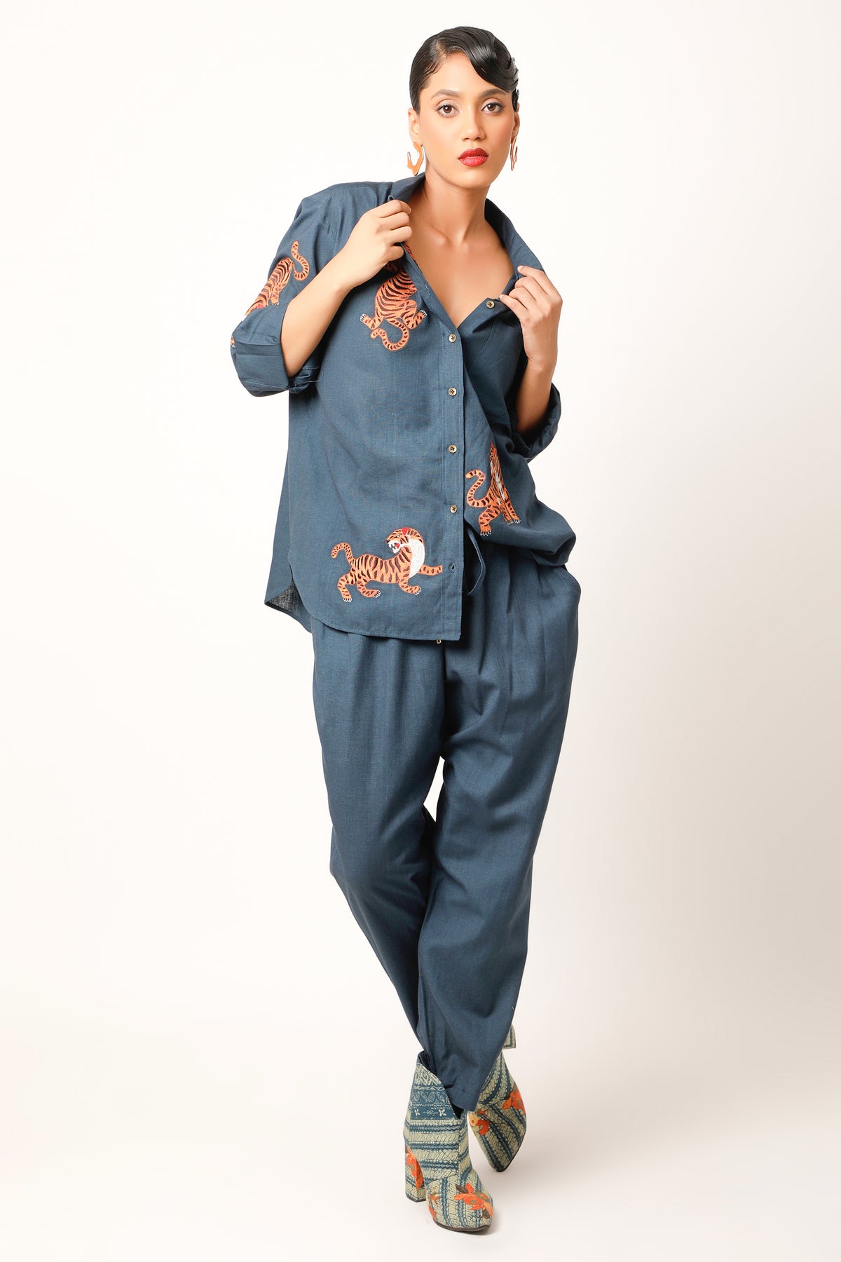 Tiger Midnight Blue Co-ord Set