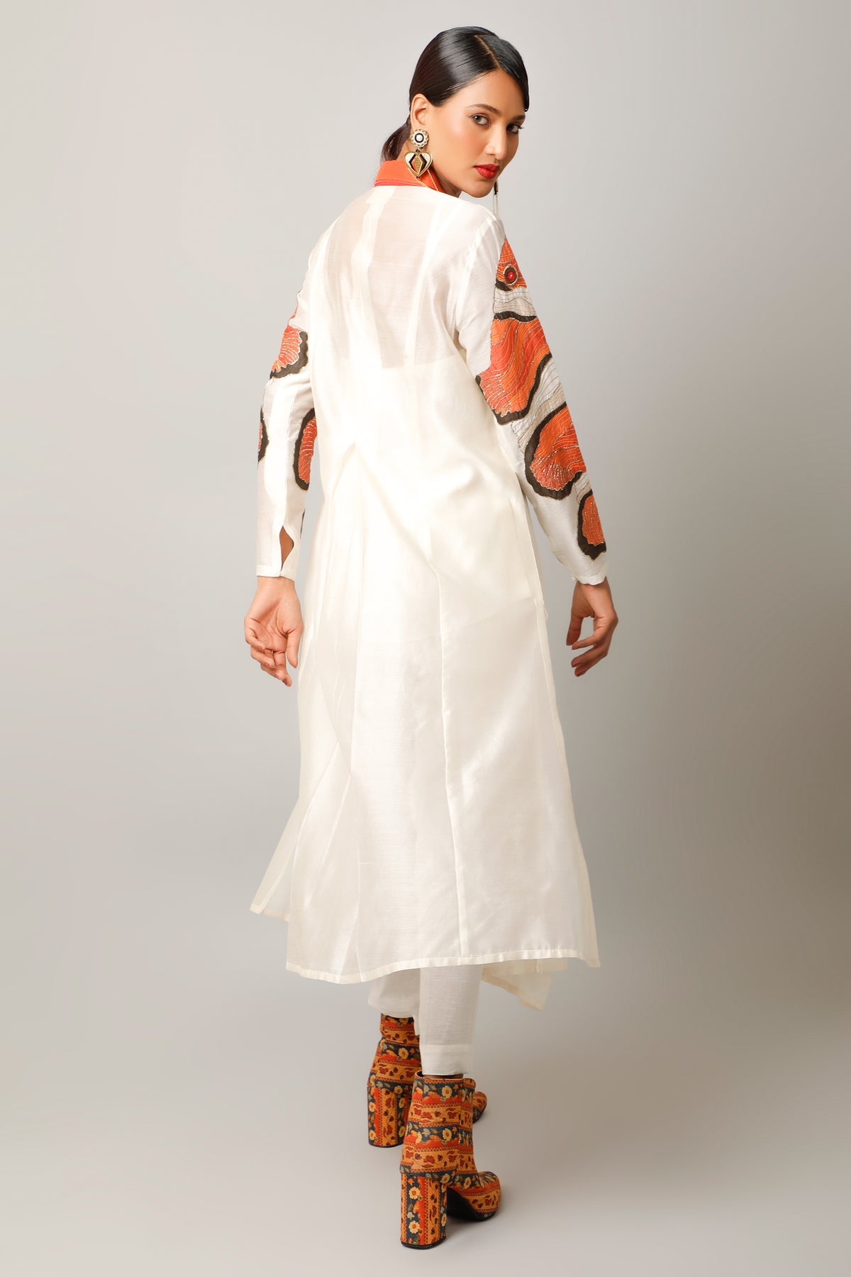 Ivory Draped Co-ord Set