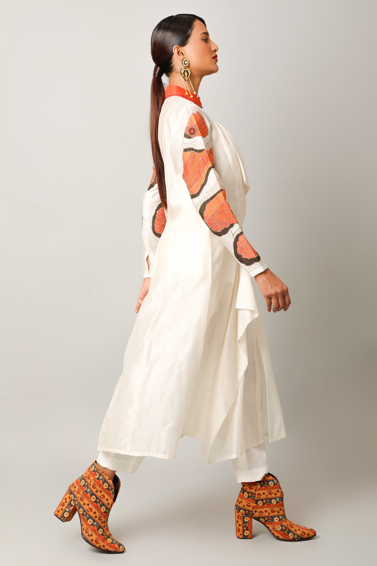 Ivory Draped Co-ord Set