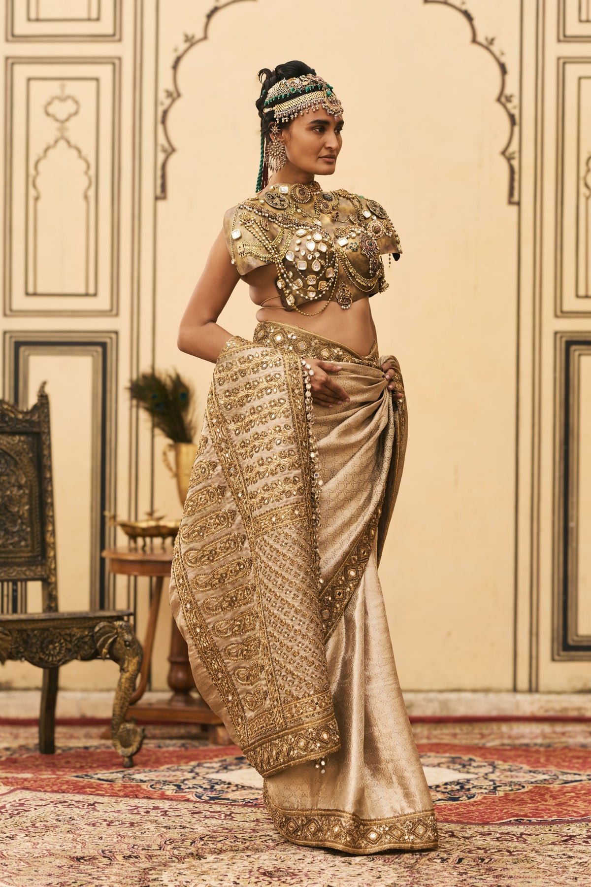 Kansya Saree Set