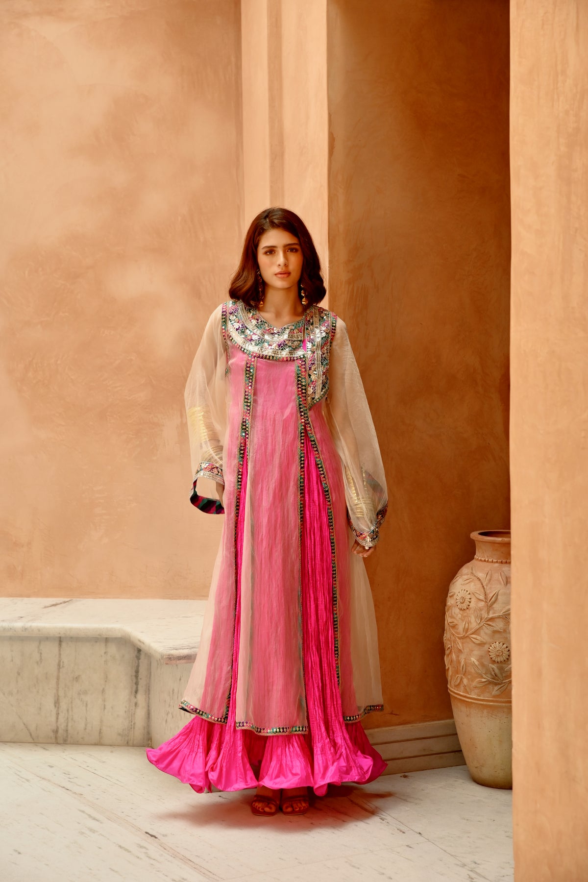 Afghani Kurta Anarkali Set