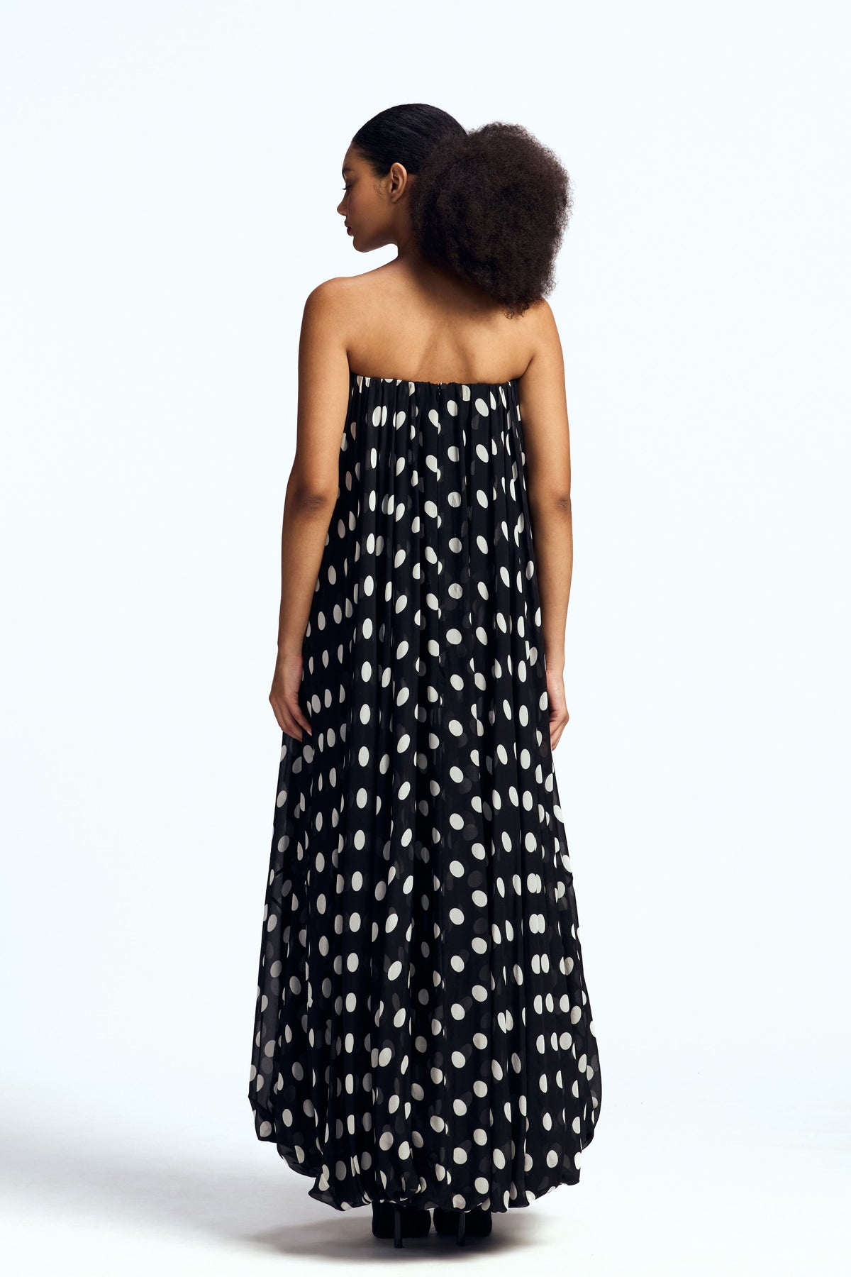 Strapless Balloon Maxi Dress