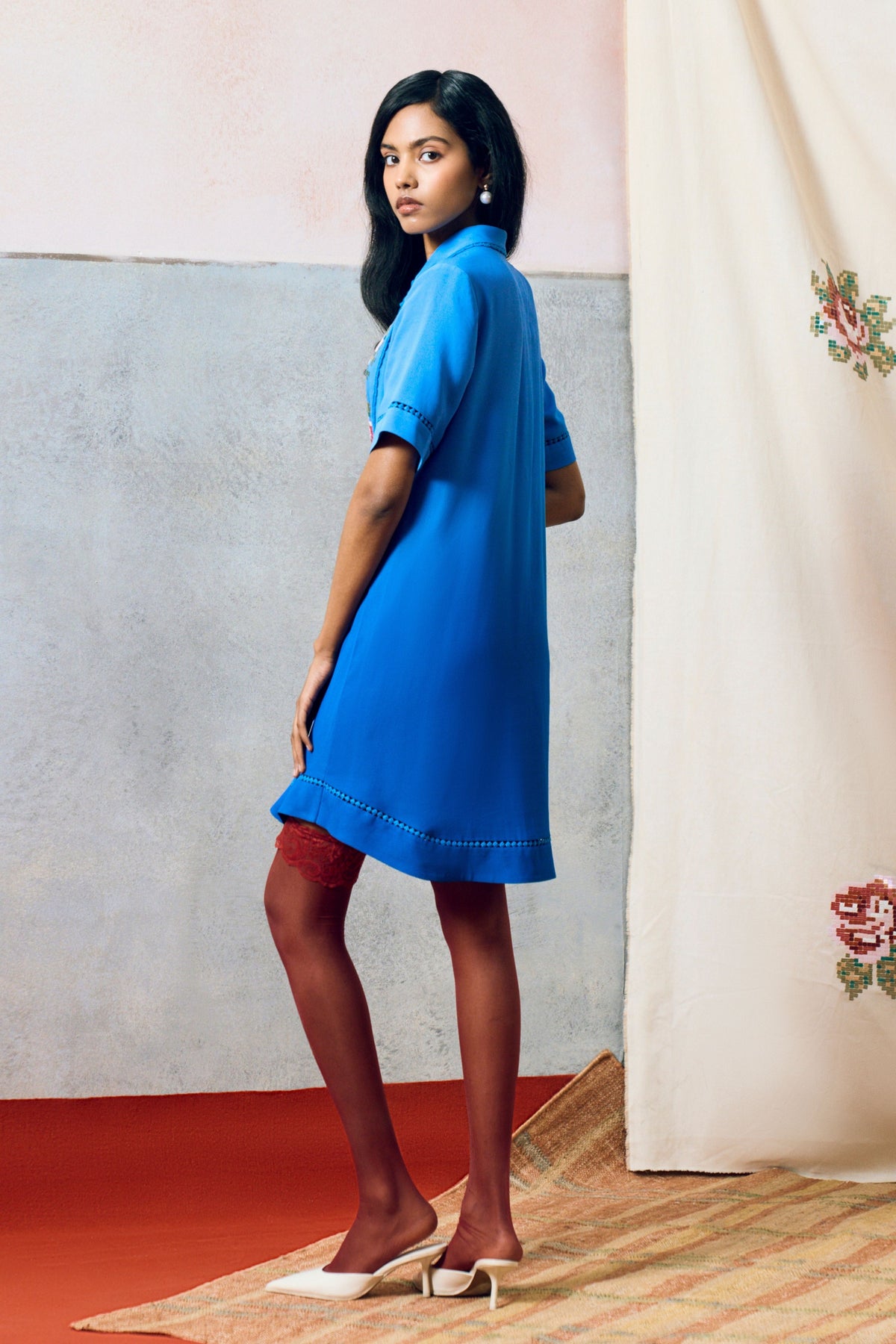 Ponza Shirt Dress Blue