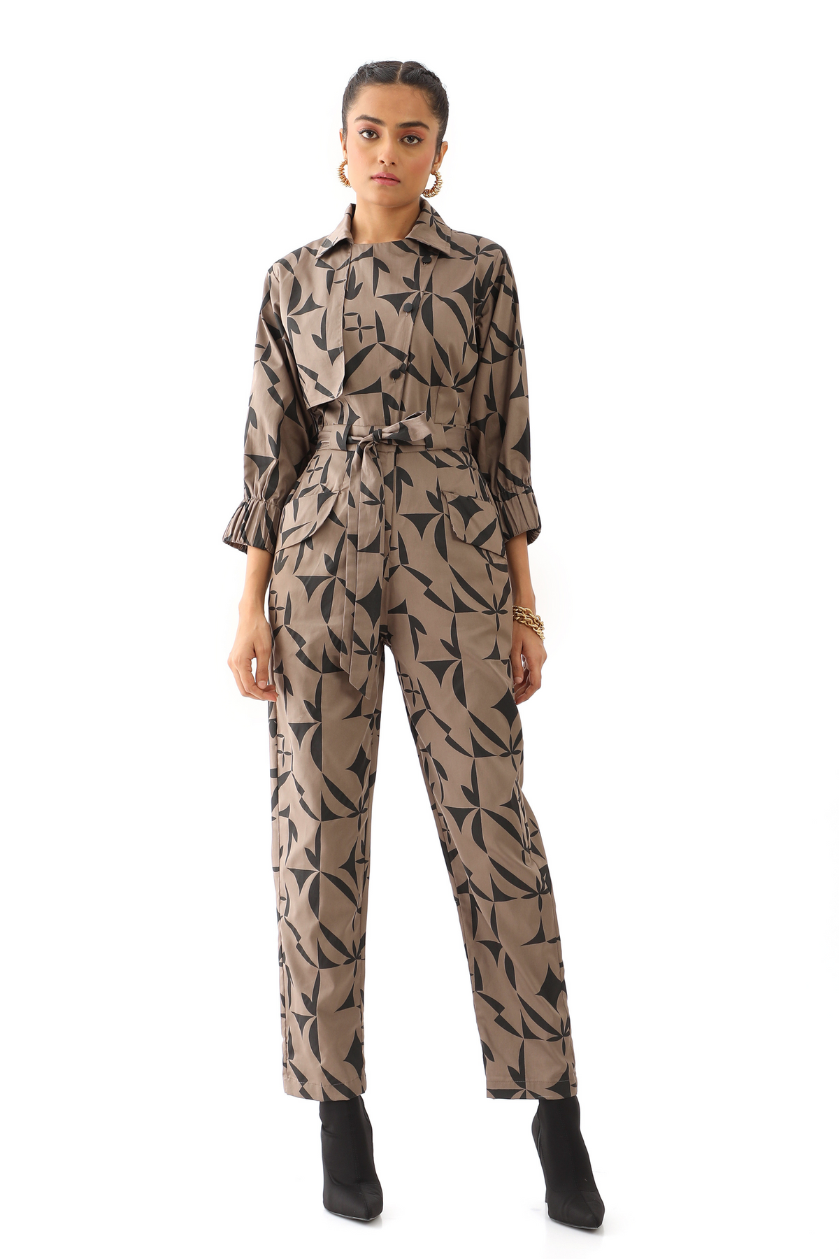 Mura - Taupe Jumpsuit