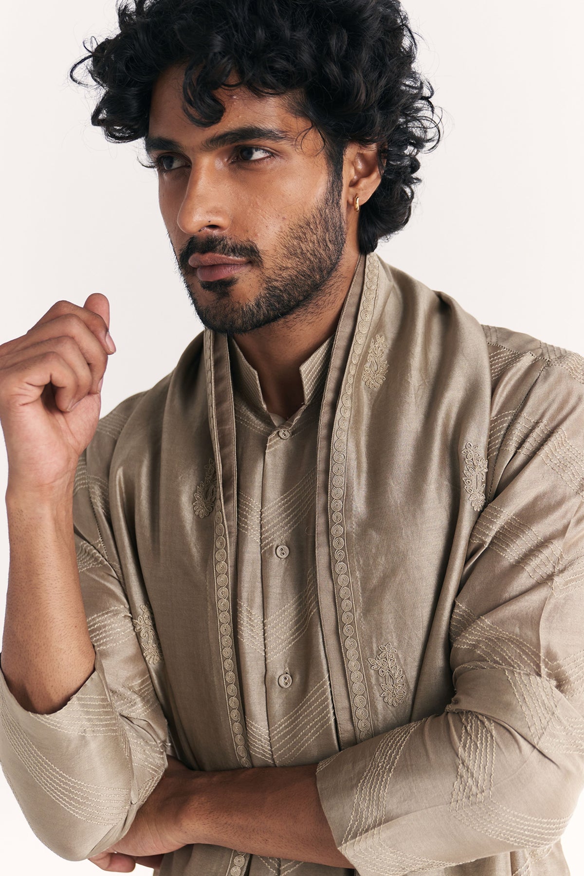 Ellahi Grey Kurta Set