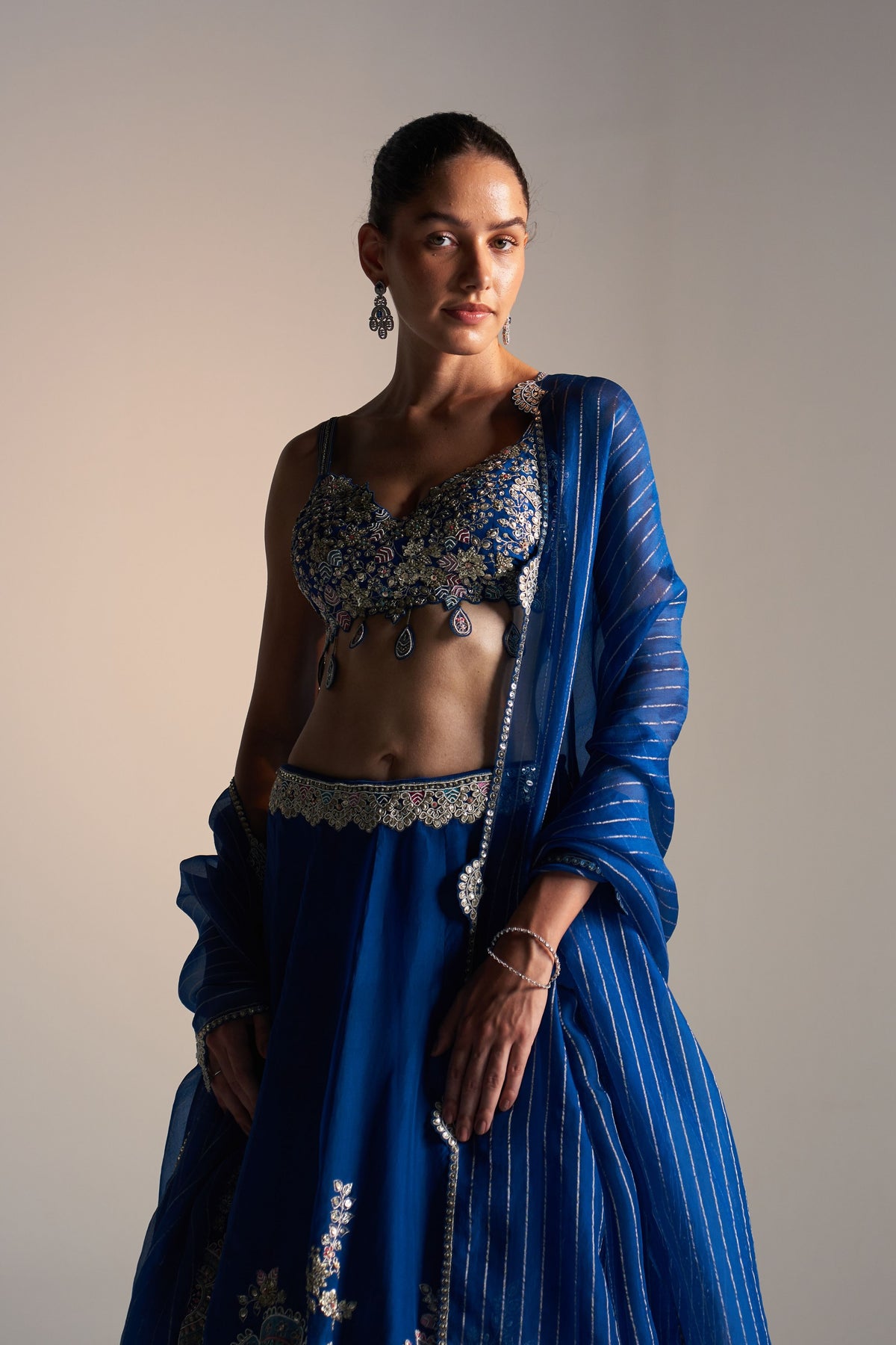 Jade Blue Lehenga Set