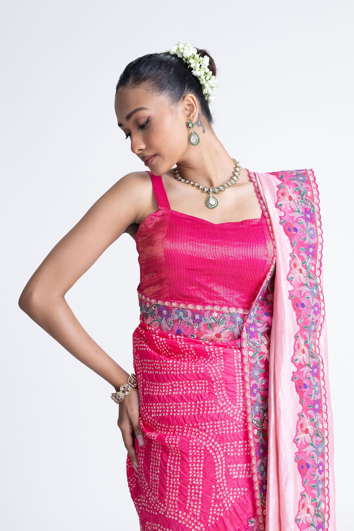 Metallic Silk Saree