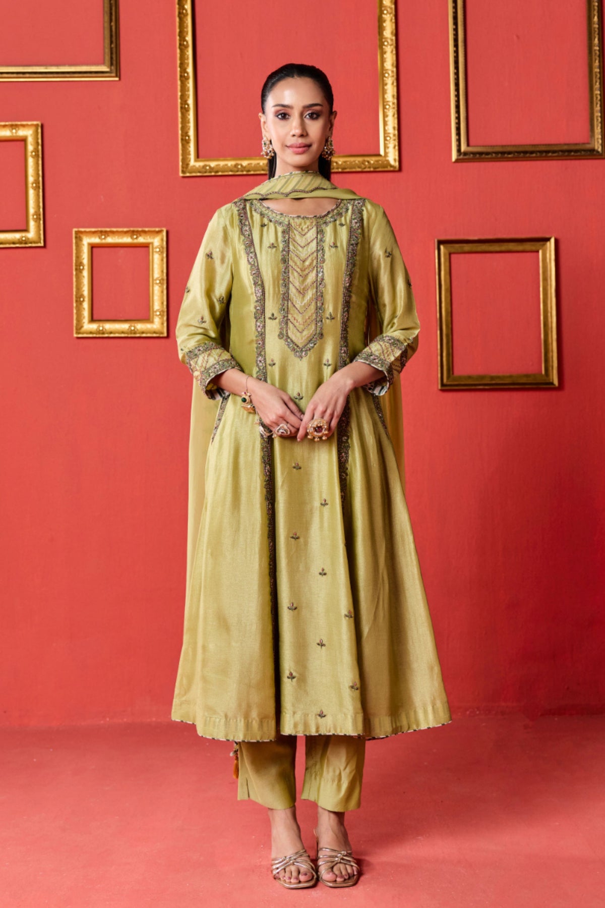 Kamla Green Kurta Set