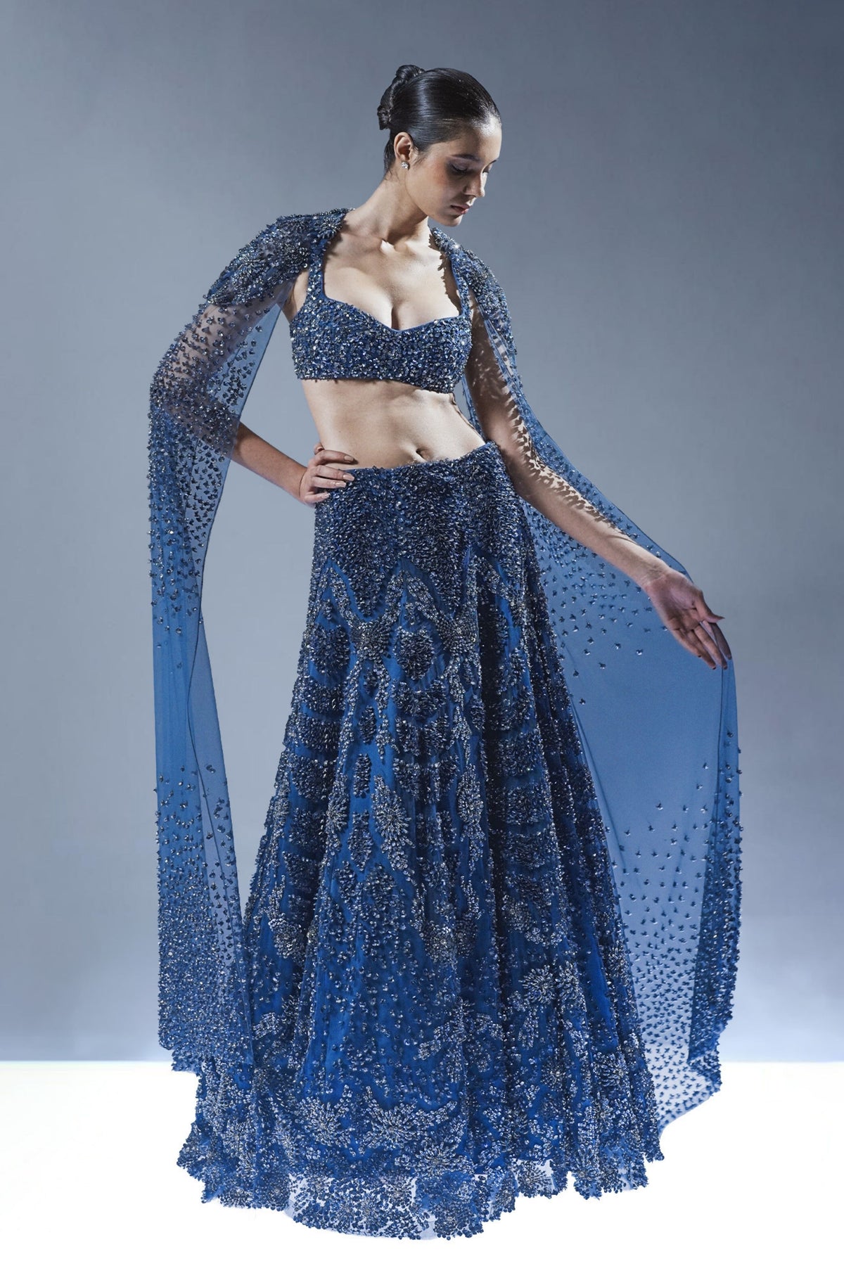 Abyssal Bloom Lehenga Set