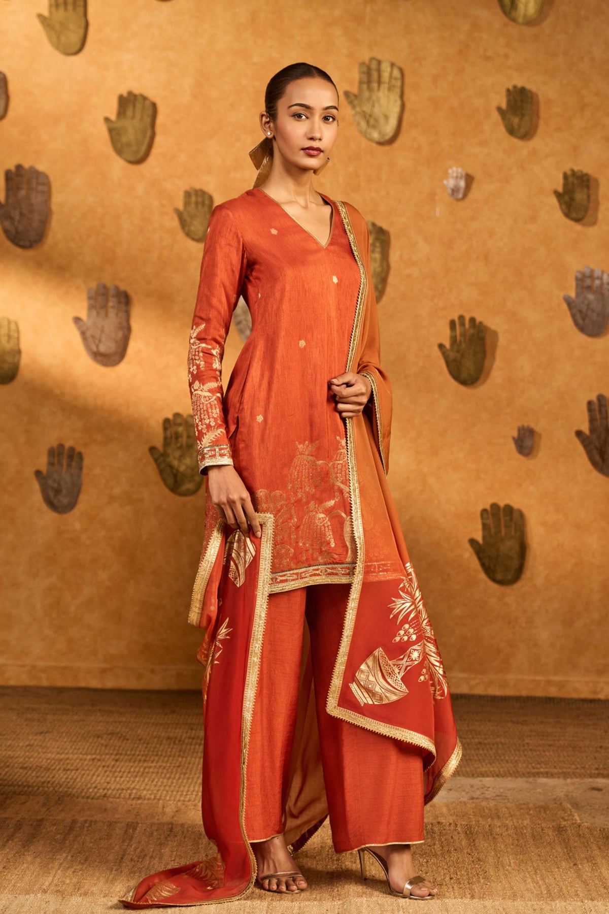 Rust Zen Kurta Set