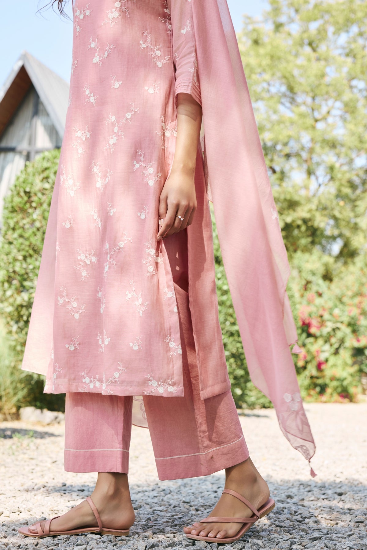 Tulip Embroidered Kurta Set