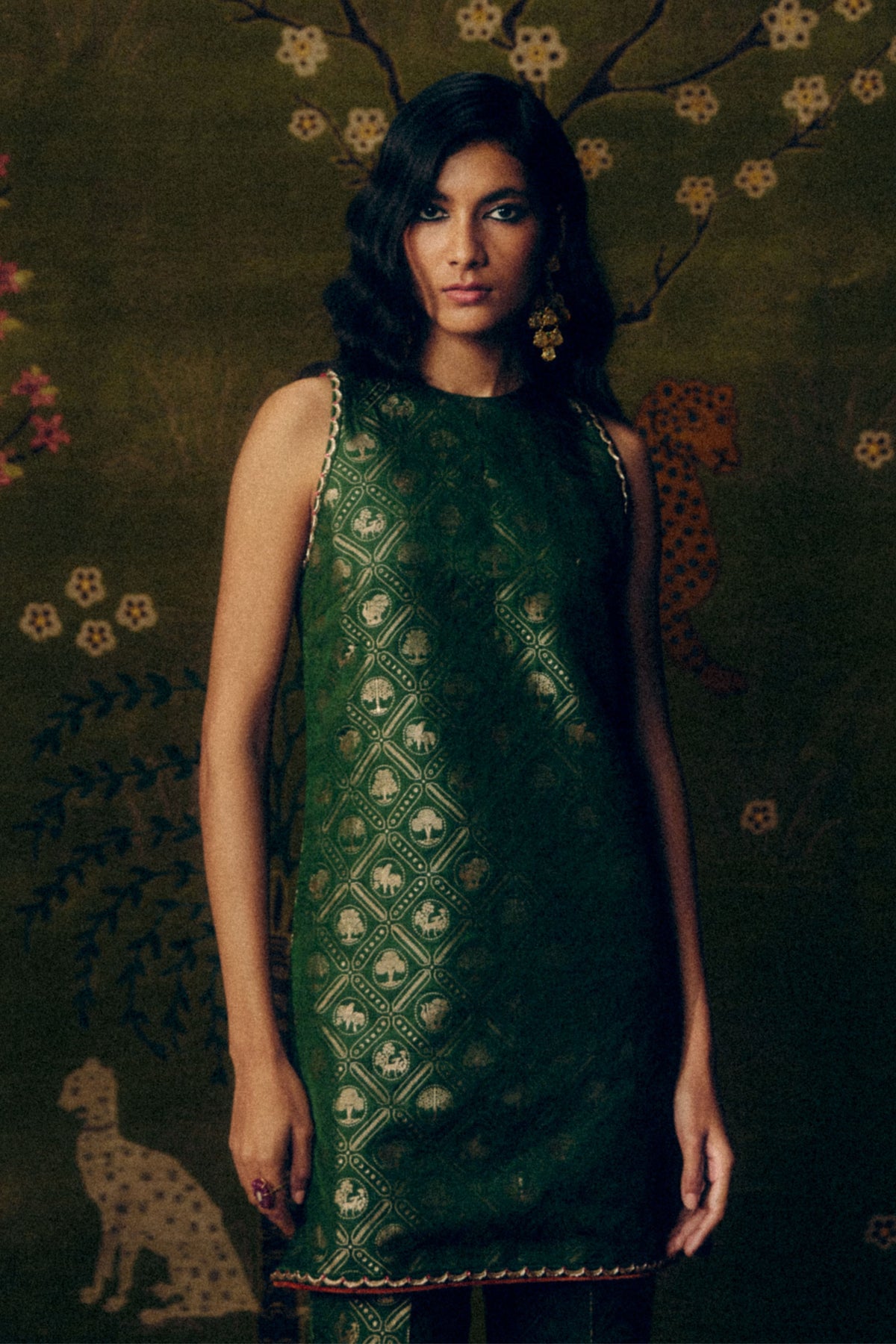 Tree Of Life Olive Tunic Set