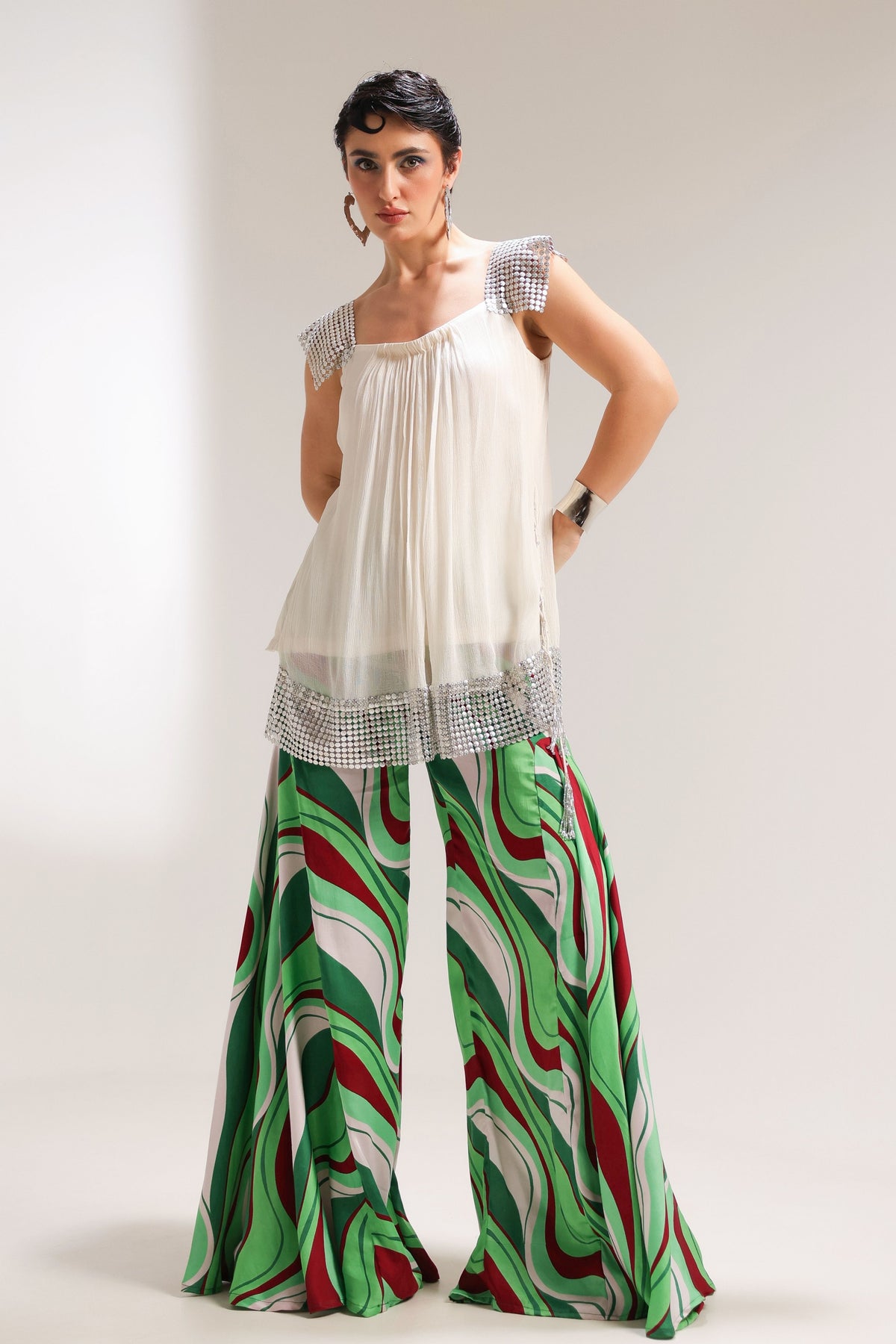 Beverly Hills Crème Tunic Set