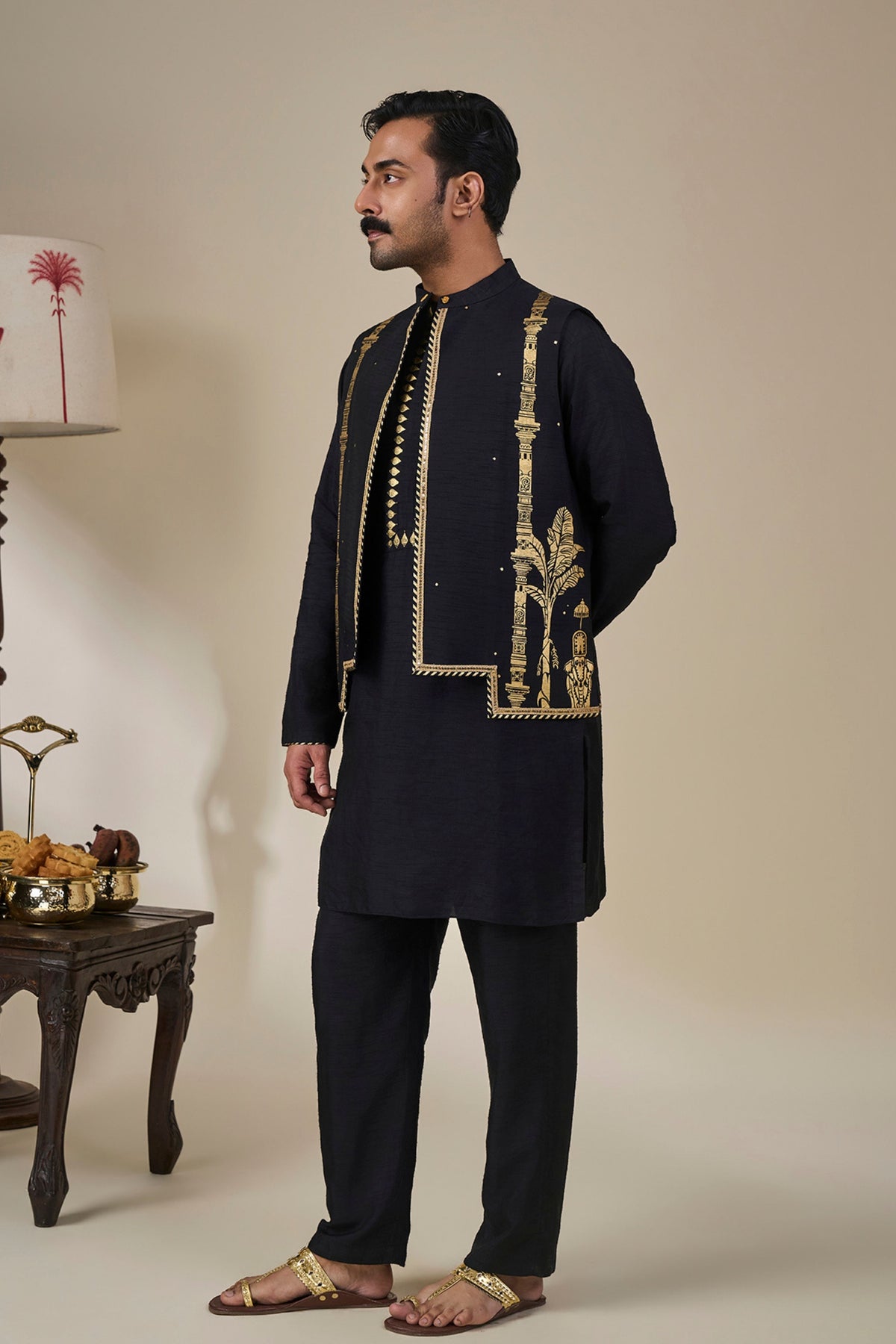 Black Malabar Grove Bandi Set