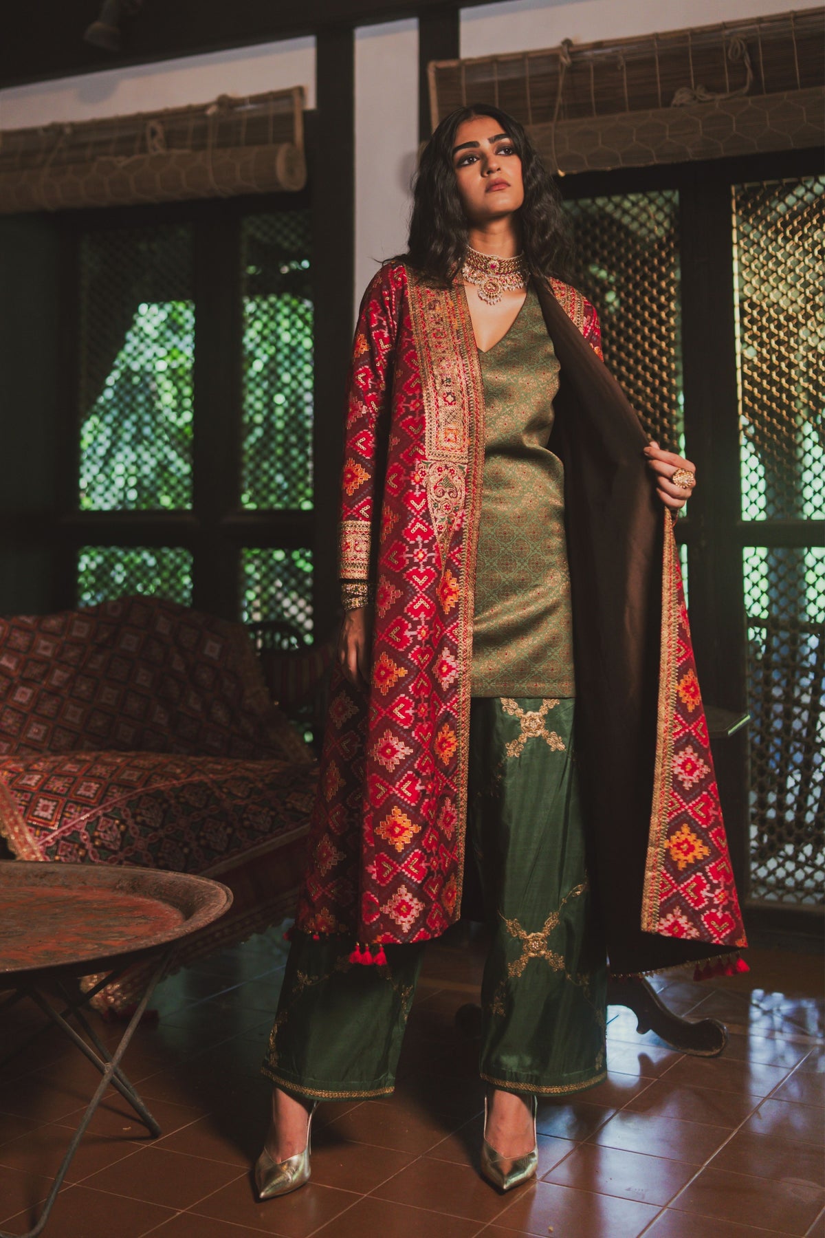 Neha Sage Green Tunic Set