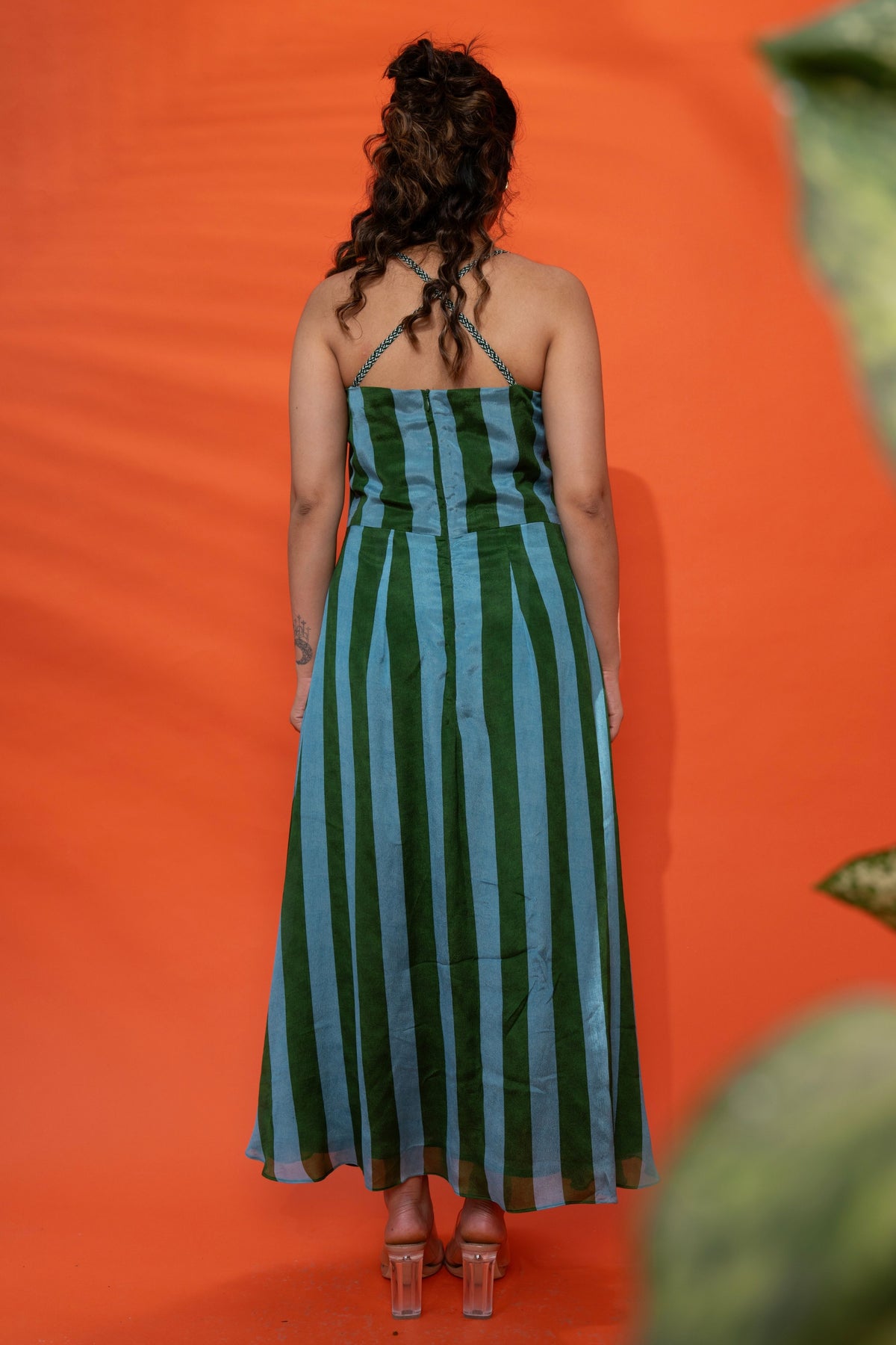 Palm Stripe Dress