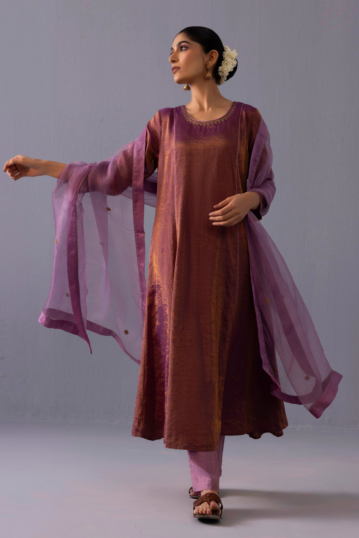 Himani Purple Kurta Set