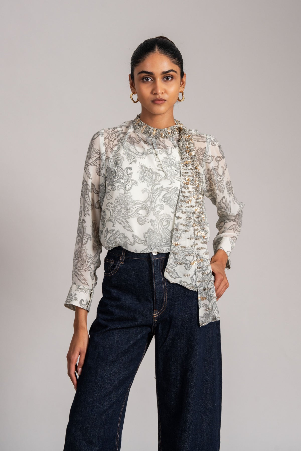Cosmi Dust Neck Tie Top