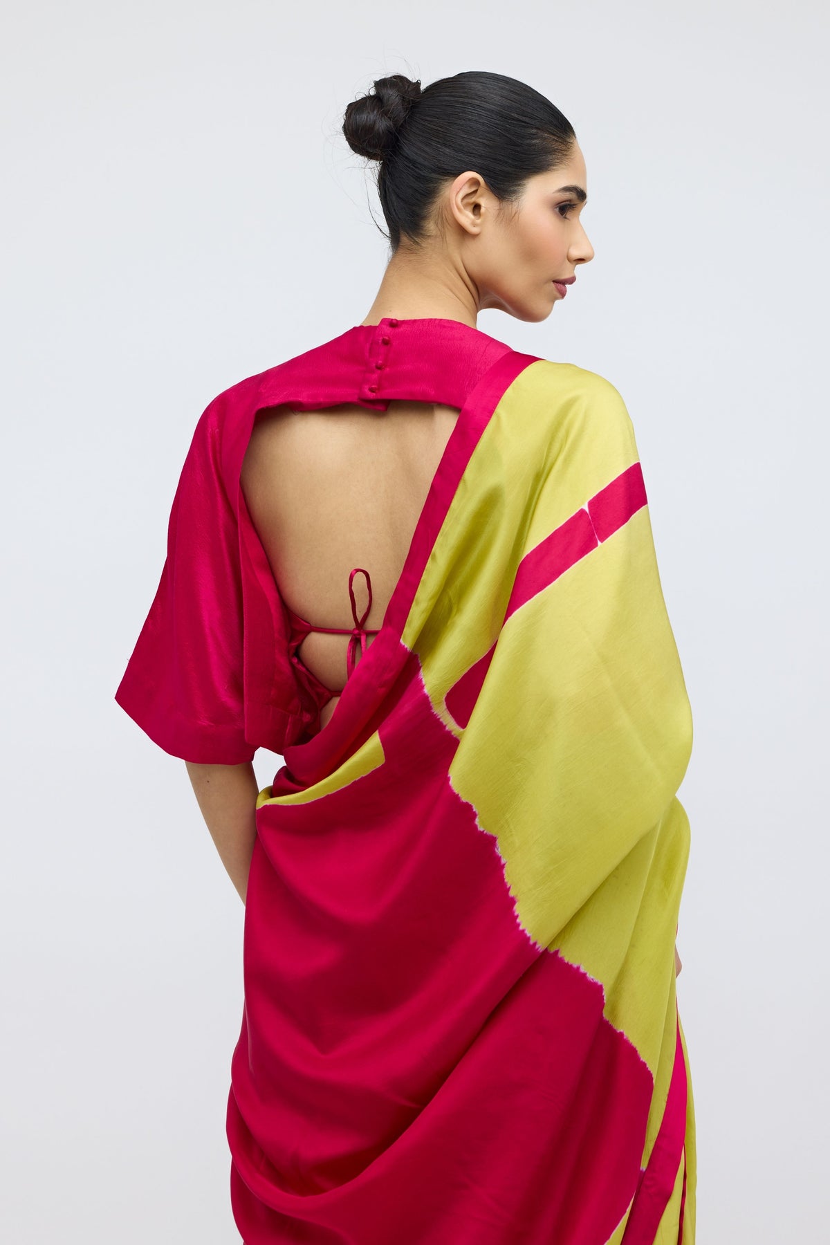 Woman Holding a Fruit Blouse