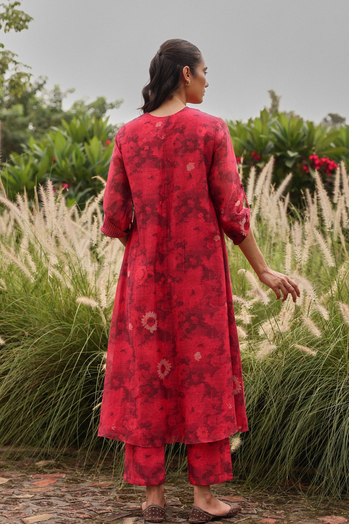 Rosewood Bloom Tunic Set