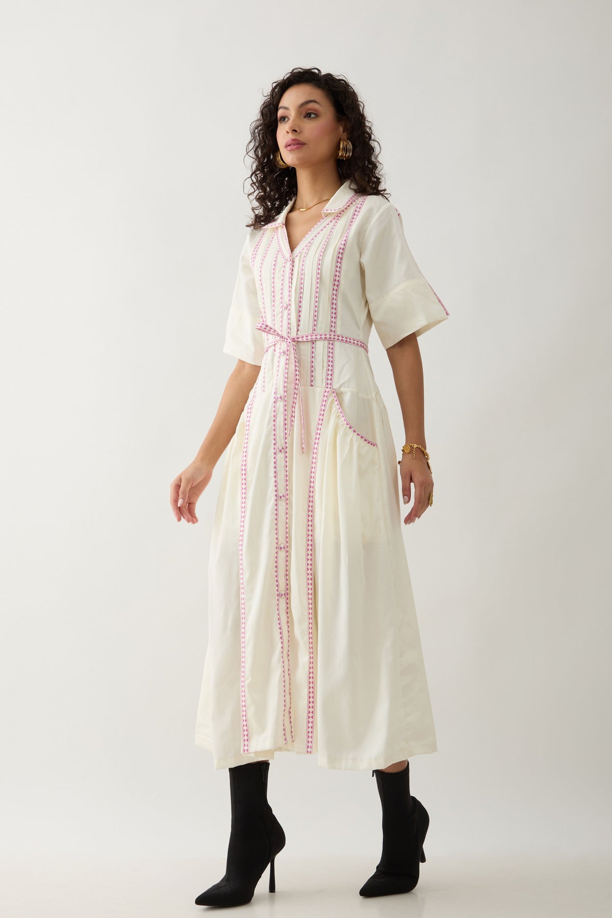 Morris Off White Dress