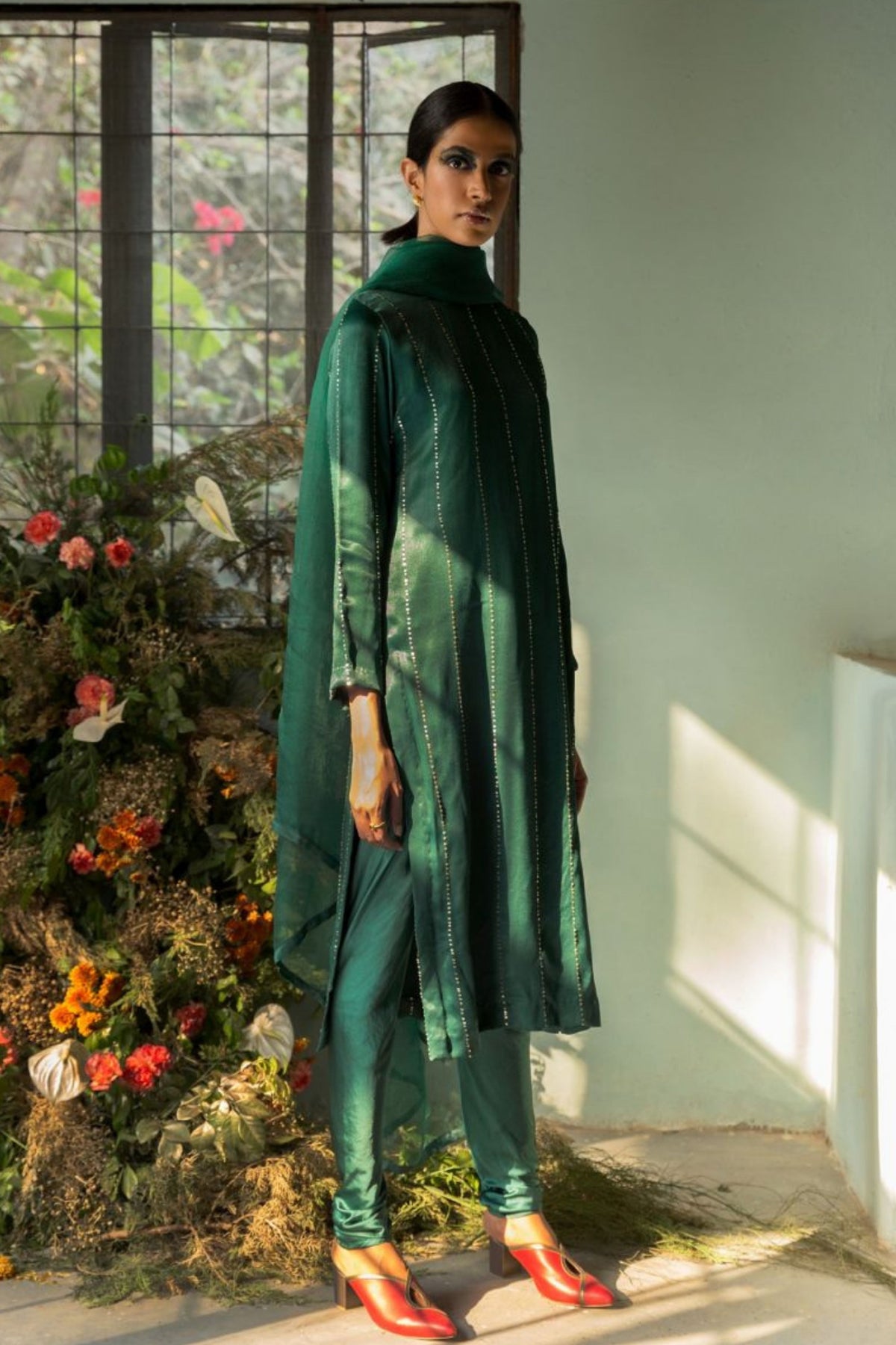 Heer Dark Green Kurta Set