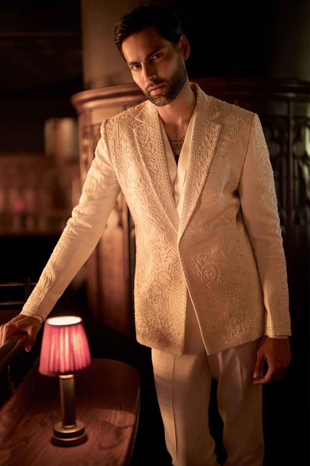 Eclat Blanc Blazer Set