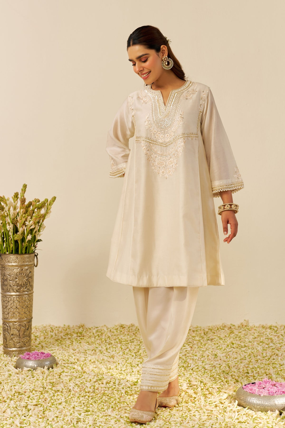 Aiza Short Kurta With Salwar