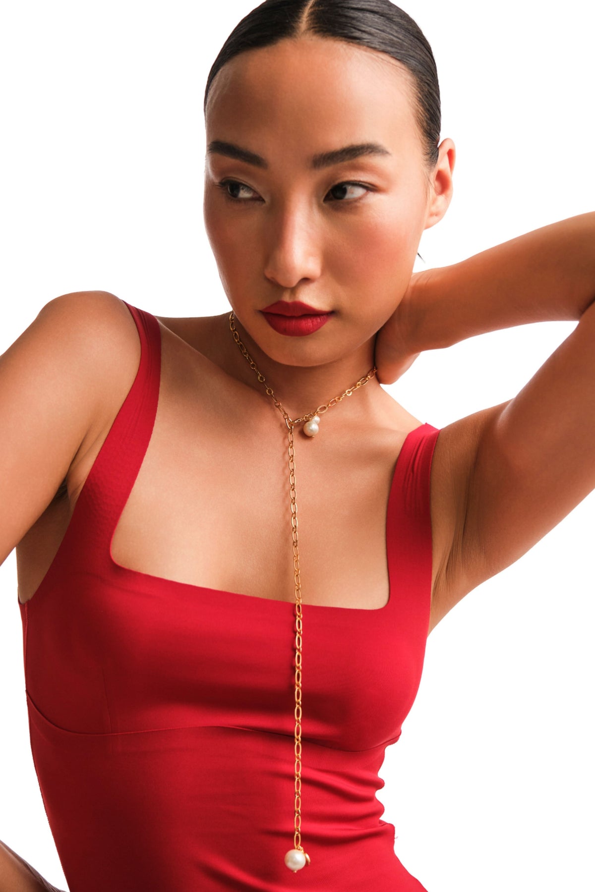 Tri-pearl Linked Chain