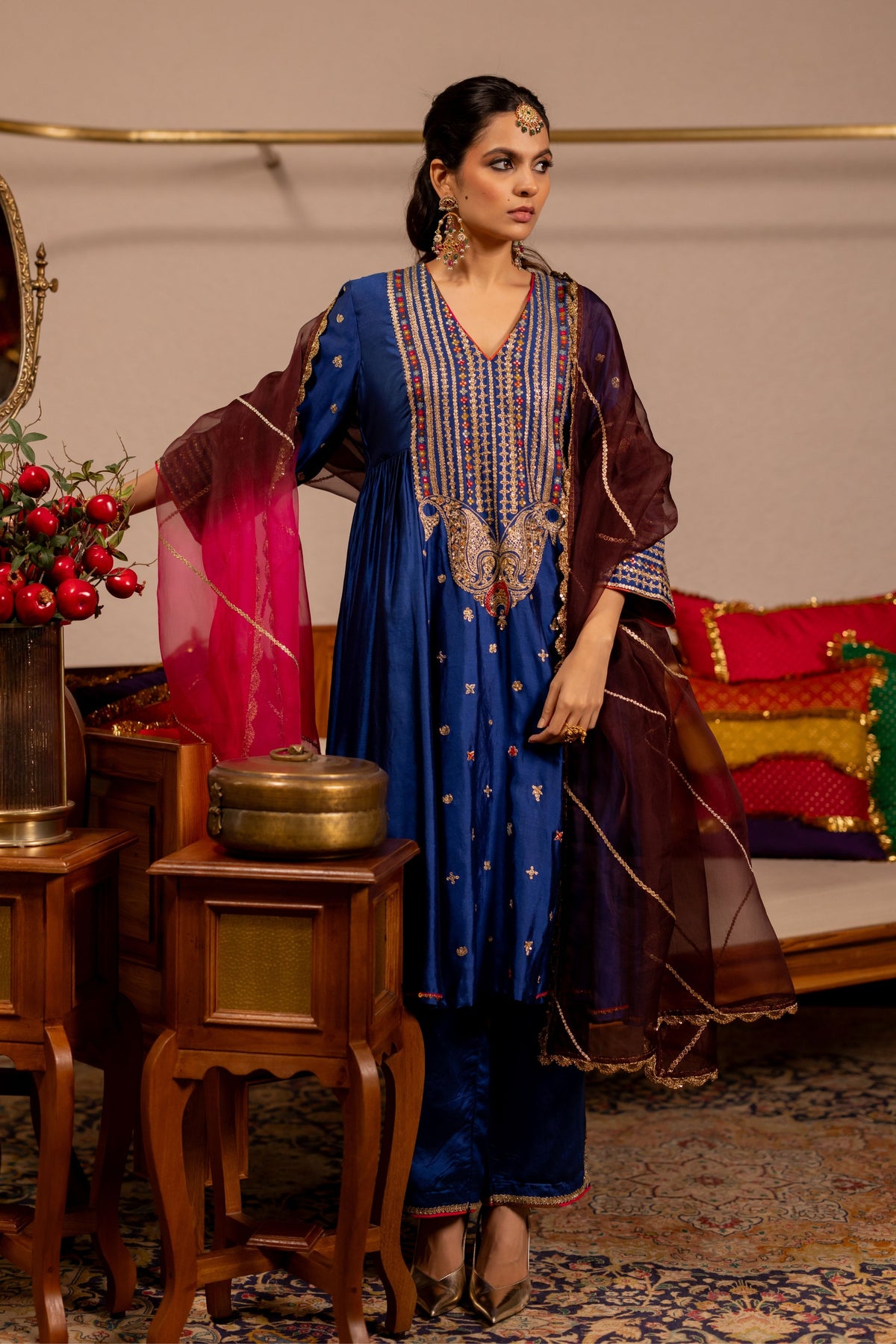 Kanya Blue Kurta Set