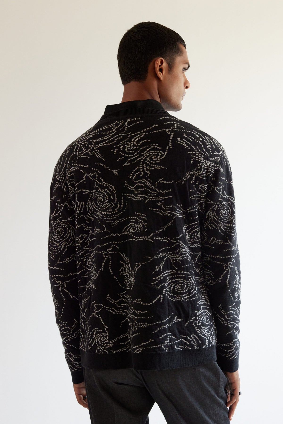 Black Hole Jacquard Sweater